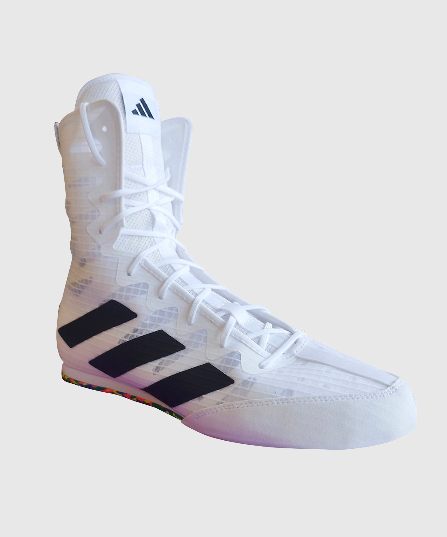 Bottes Blue Box Chaussures Prix Chaussures De Boxe Adidas Box Hog Iv Olympique Blanc/Noir