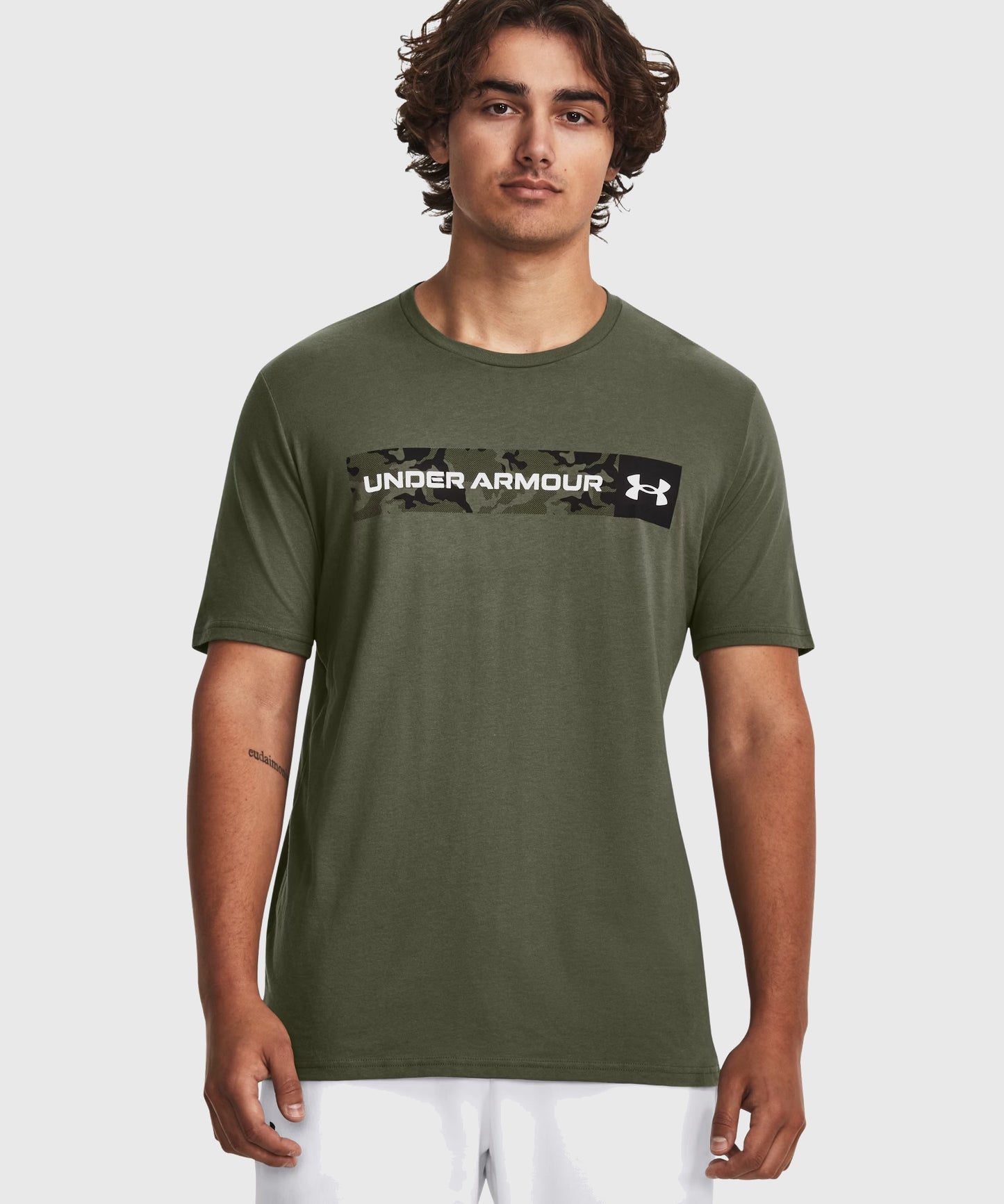 T-Shirt Under Armour Ua Camo Chest Stripe - Kaki