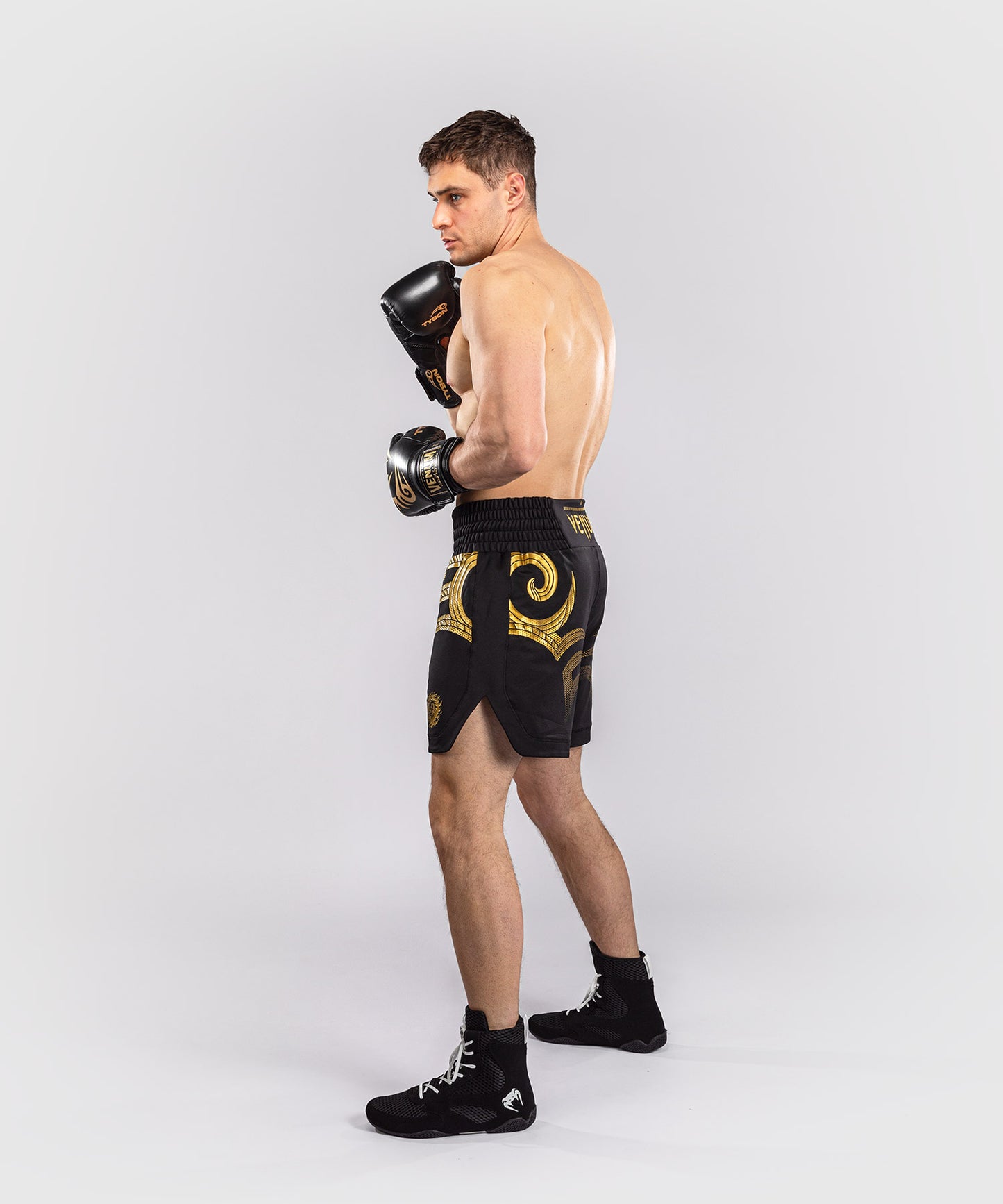 Venum x Mike Tyson Tiger Pantalón Corto de Boxeo Tiger - Negro/Oro