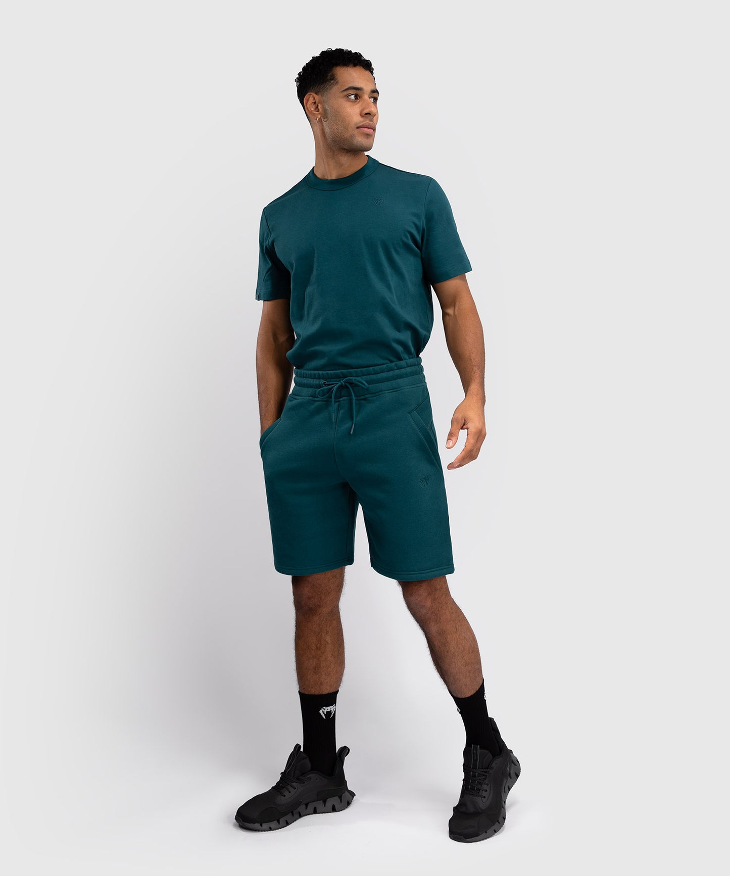 Shorts en Coton Venum Silent Power - Paon Green