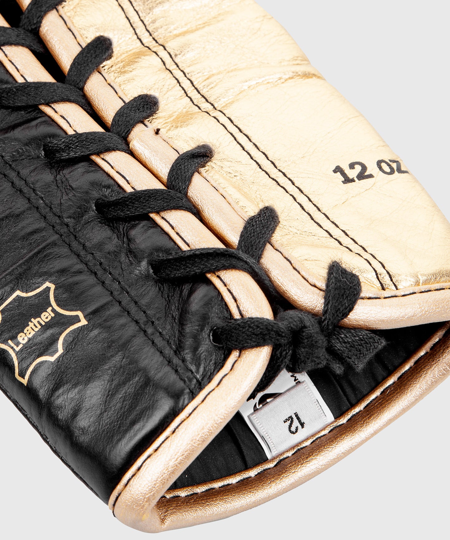 Venum Hammer Pro Boxing Gloves with Laces - Black/Gold