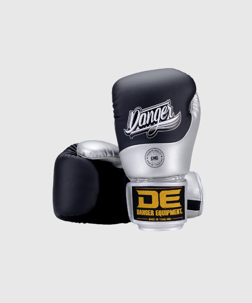 Danger Super Max Ev 2.0 Boxing Gloves - Black/Silver