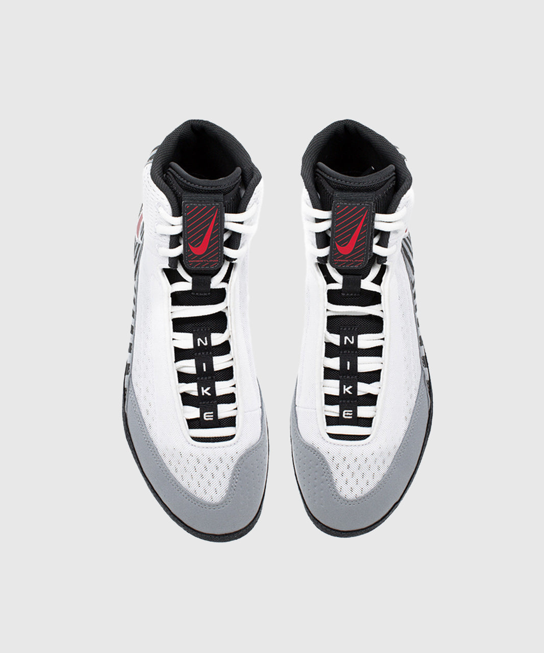 Nike Inflict 4 Se Wrestling Shoes - White/Grey/Red