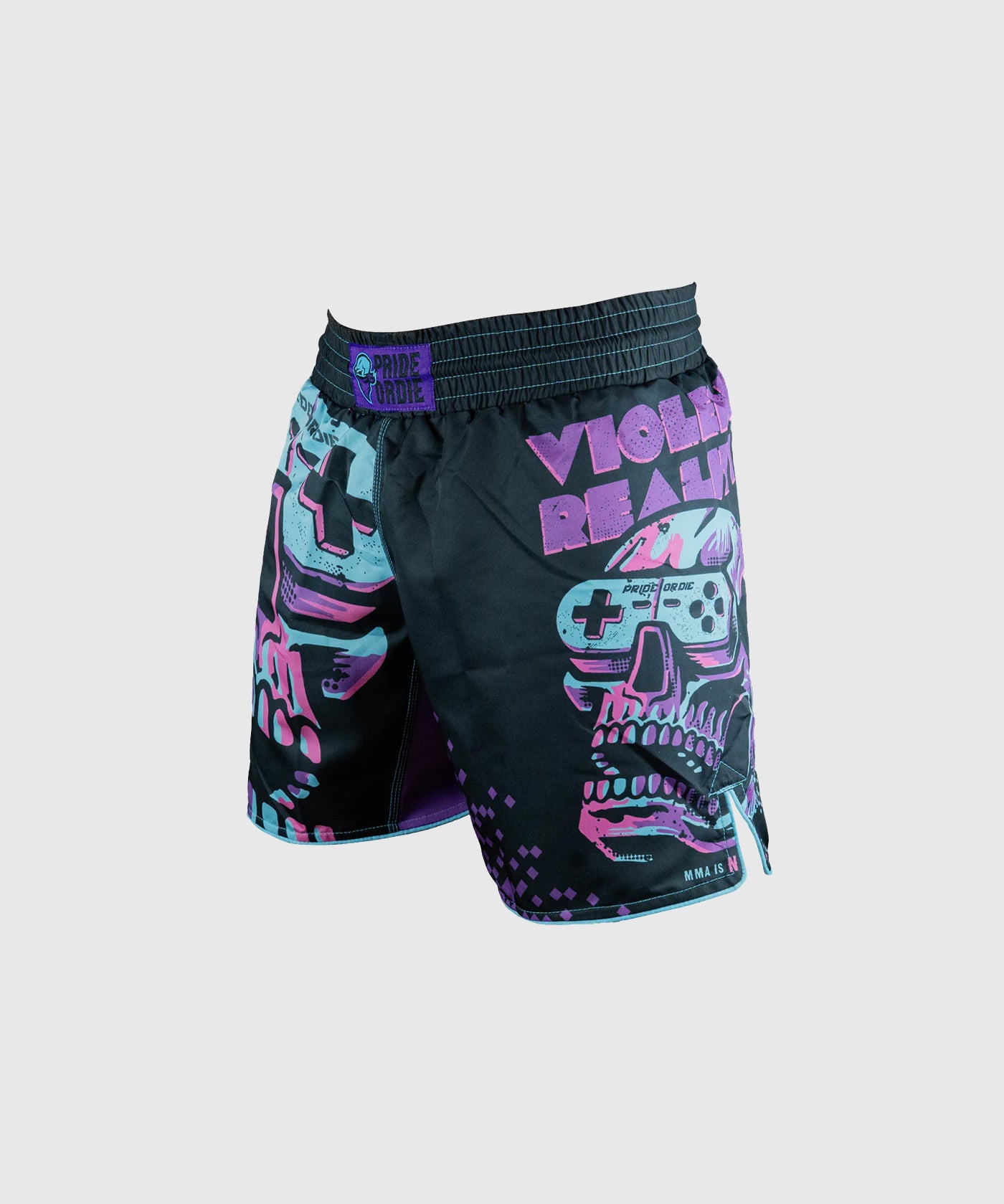 Pride Or Die Violent Reality Fight Shorts - Black