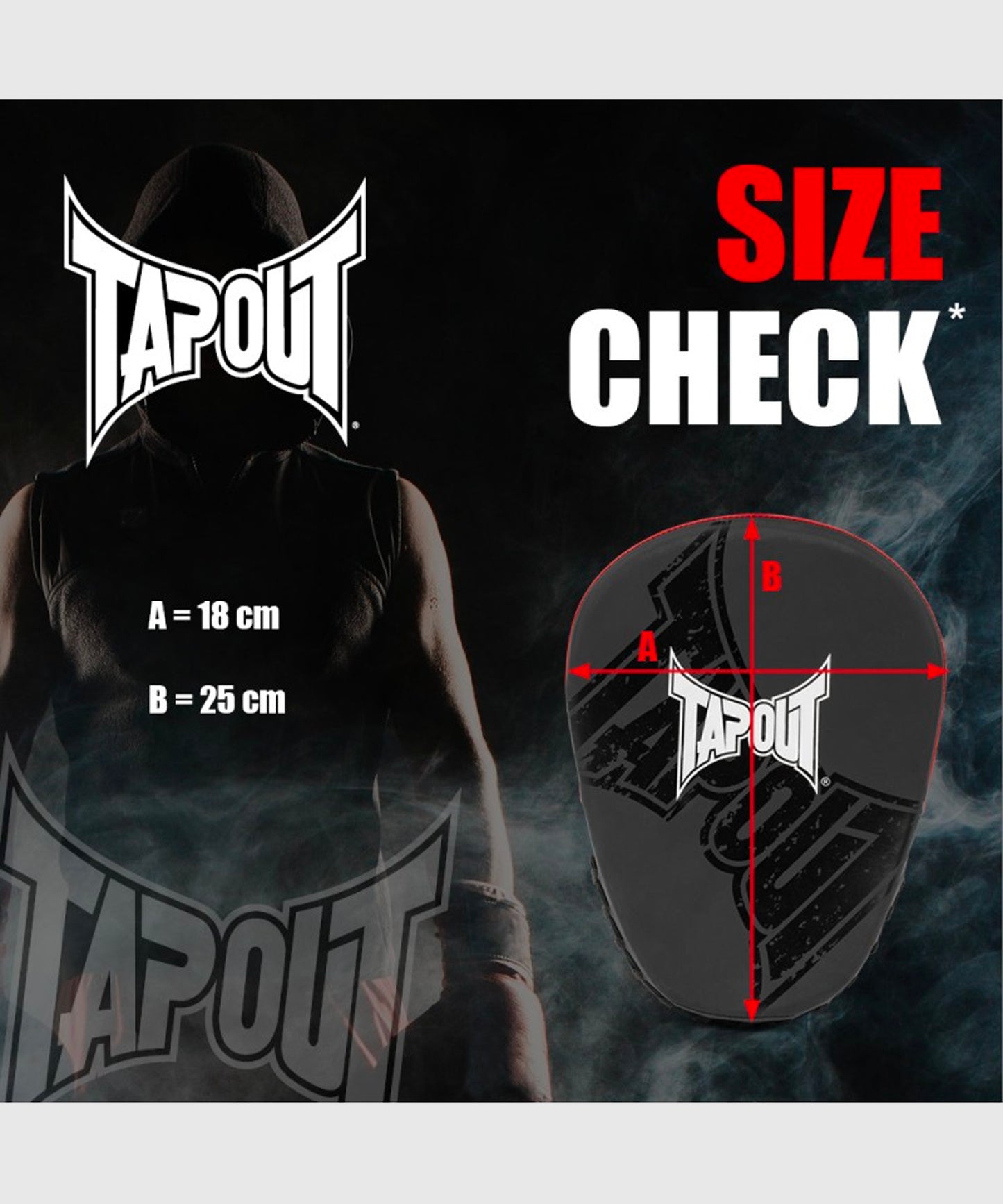 Patte D'Ours Tapout Rashad Manoplas – Negro/Rojo