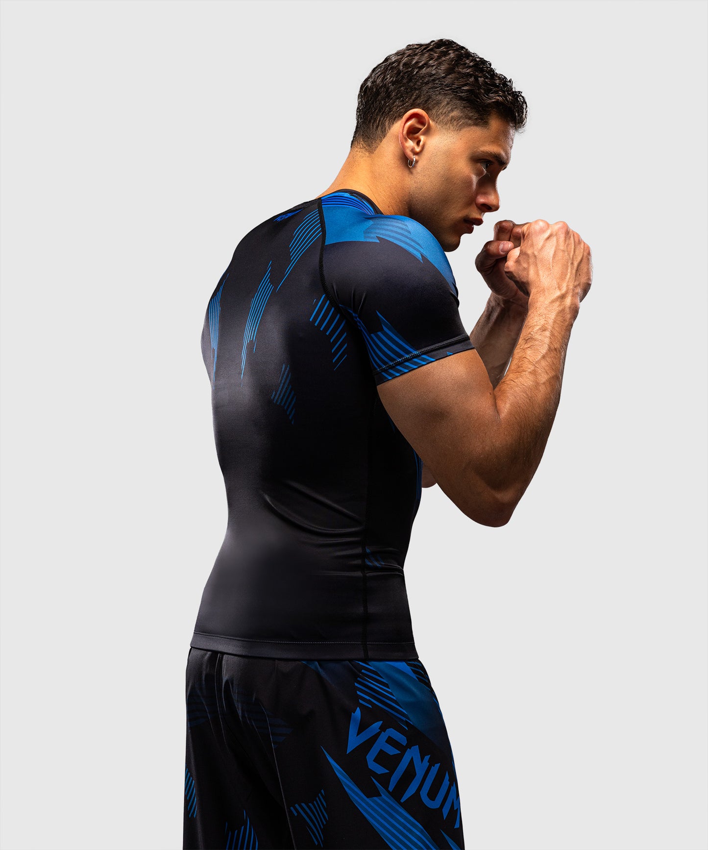Venum No-Gi 6.0 Short Sleeve Rashguard - Black/Blue