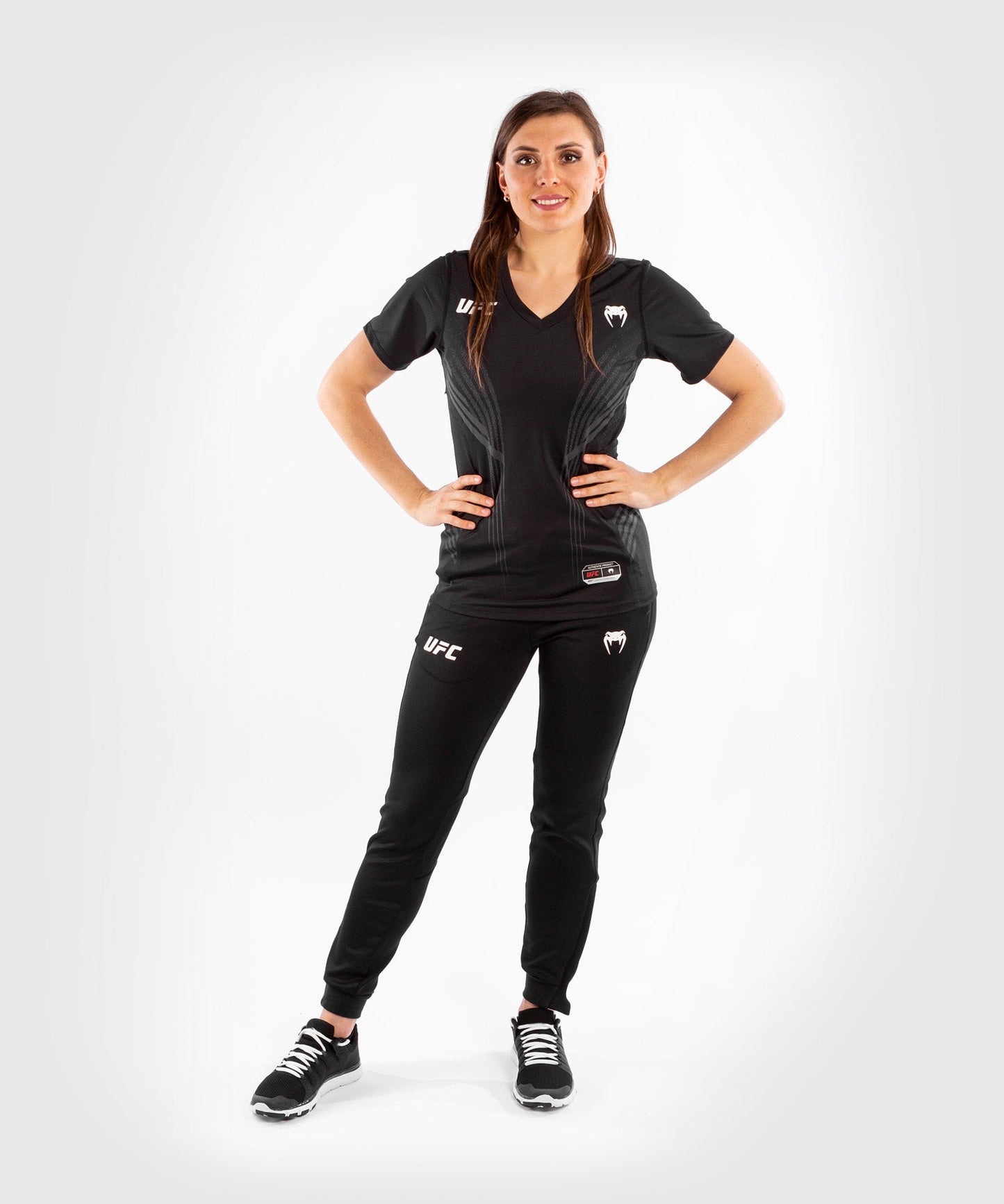 Women's UFC Venum Authentic Fight Night Technical T-Shirt - Black