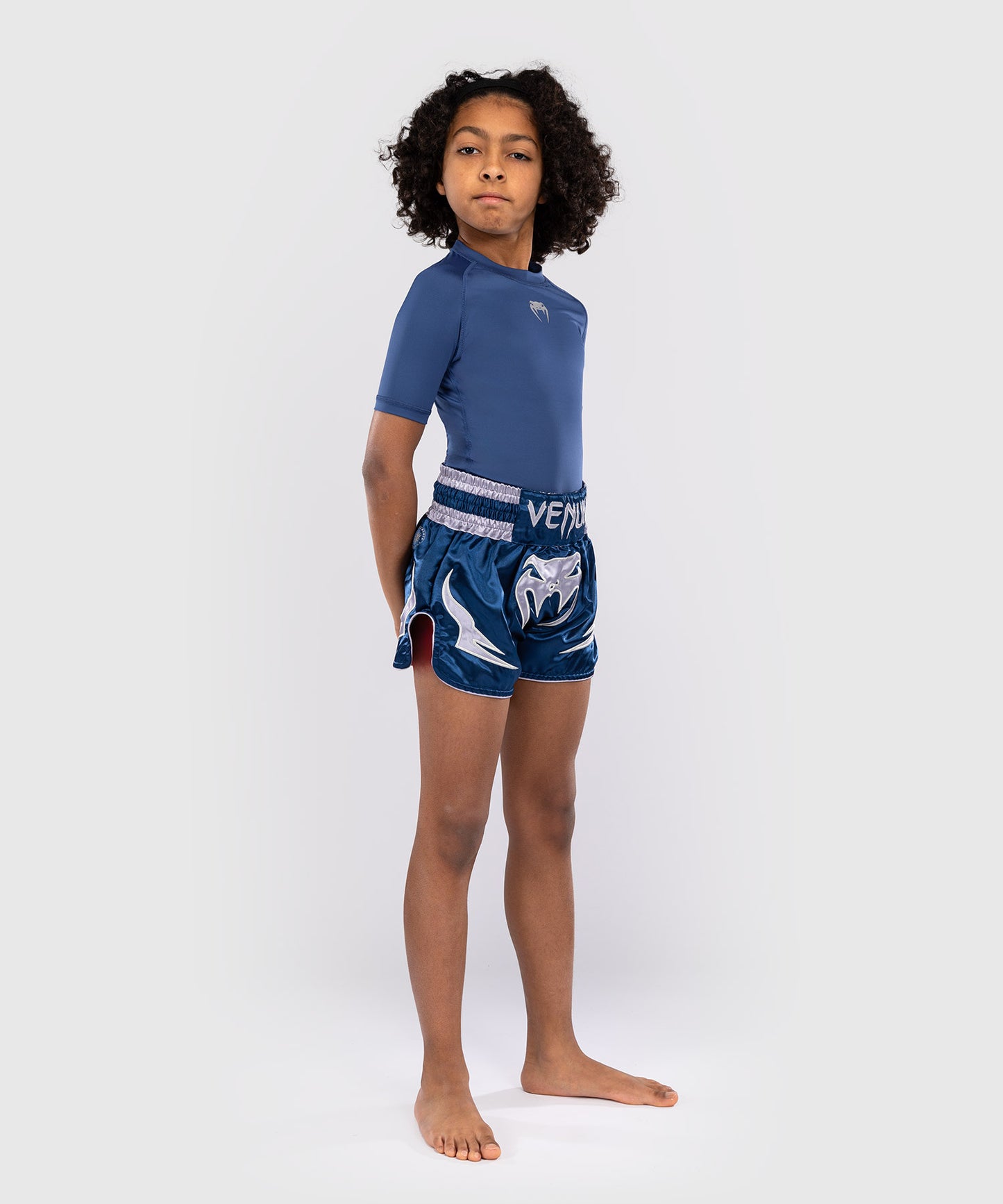 Venum Inferno Kids Thai Shorts - Royal Blue