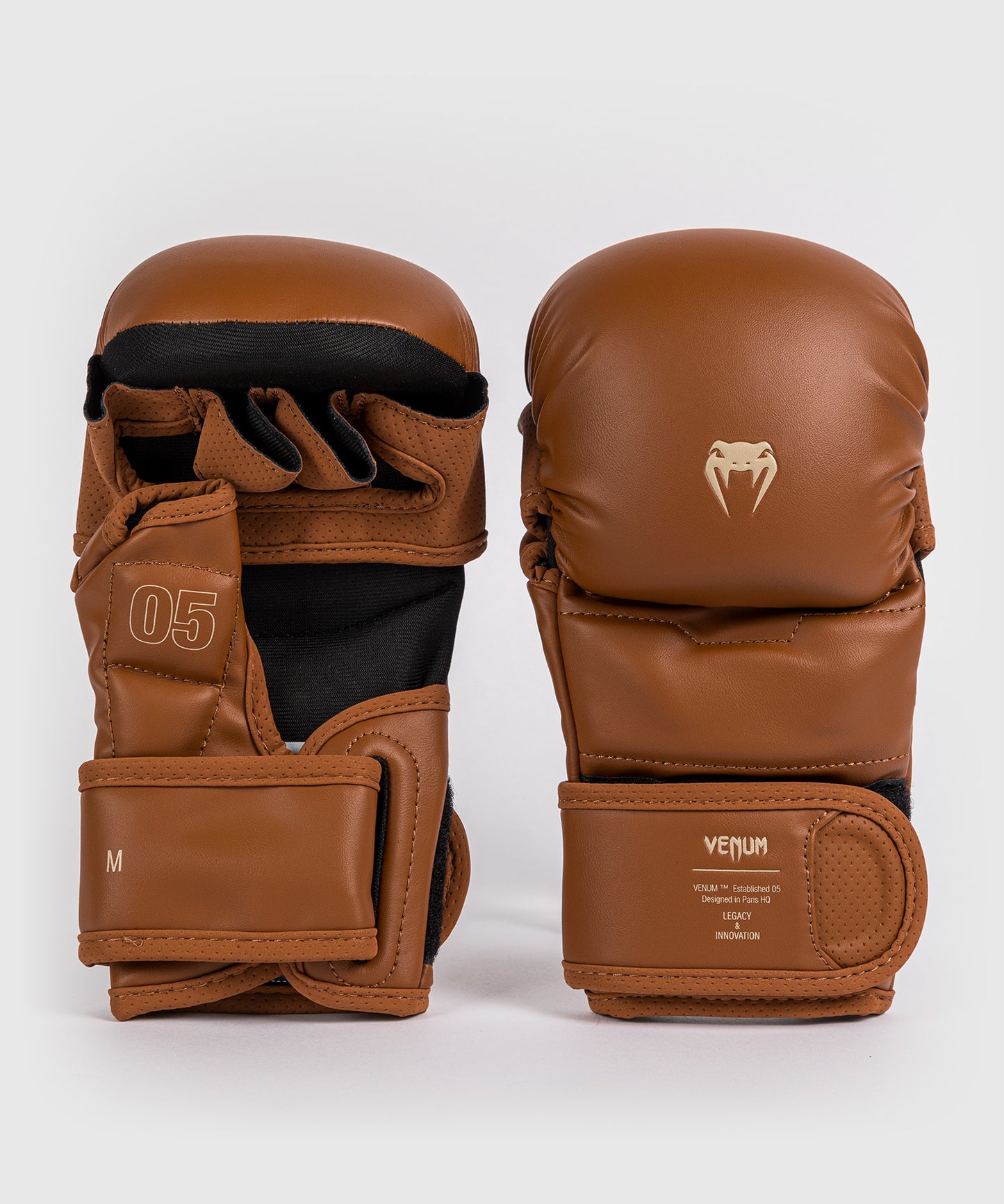 Venum Tiger Guantes de MMA - Negro/Naranja neón