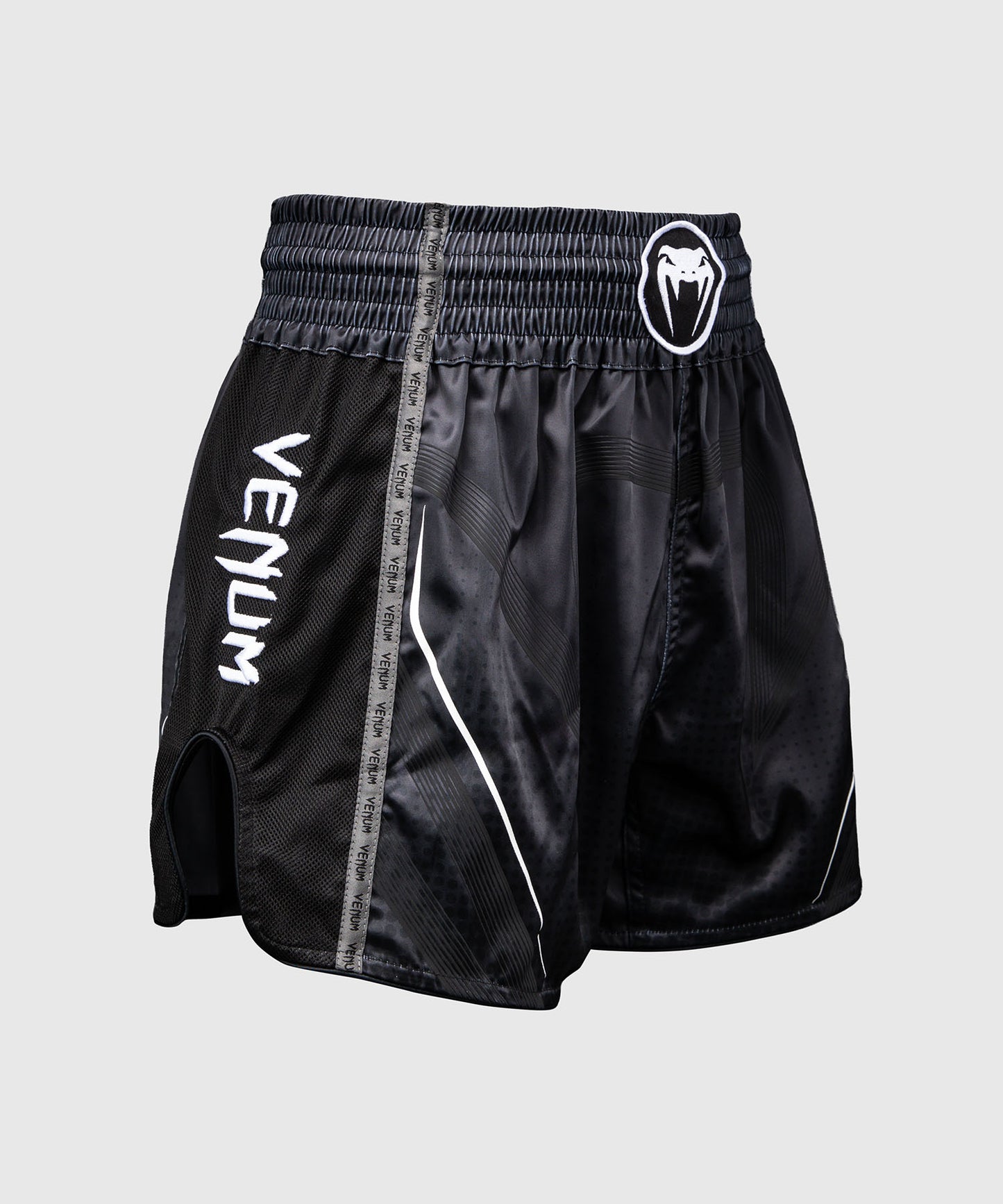 Venum Stealth Pantaloncini Muay Thaï – Nero/Bianco