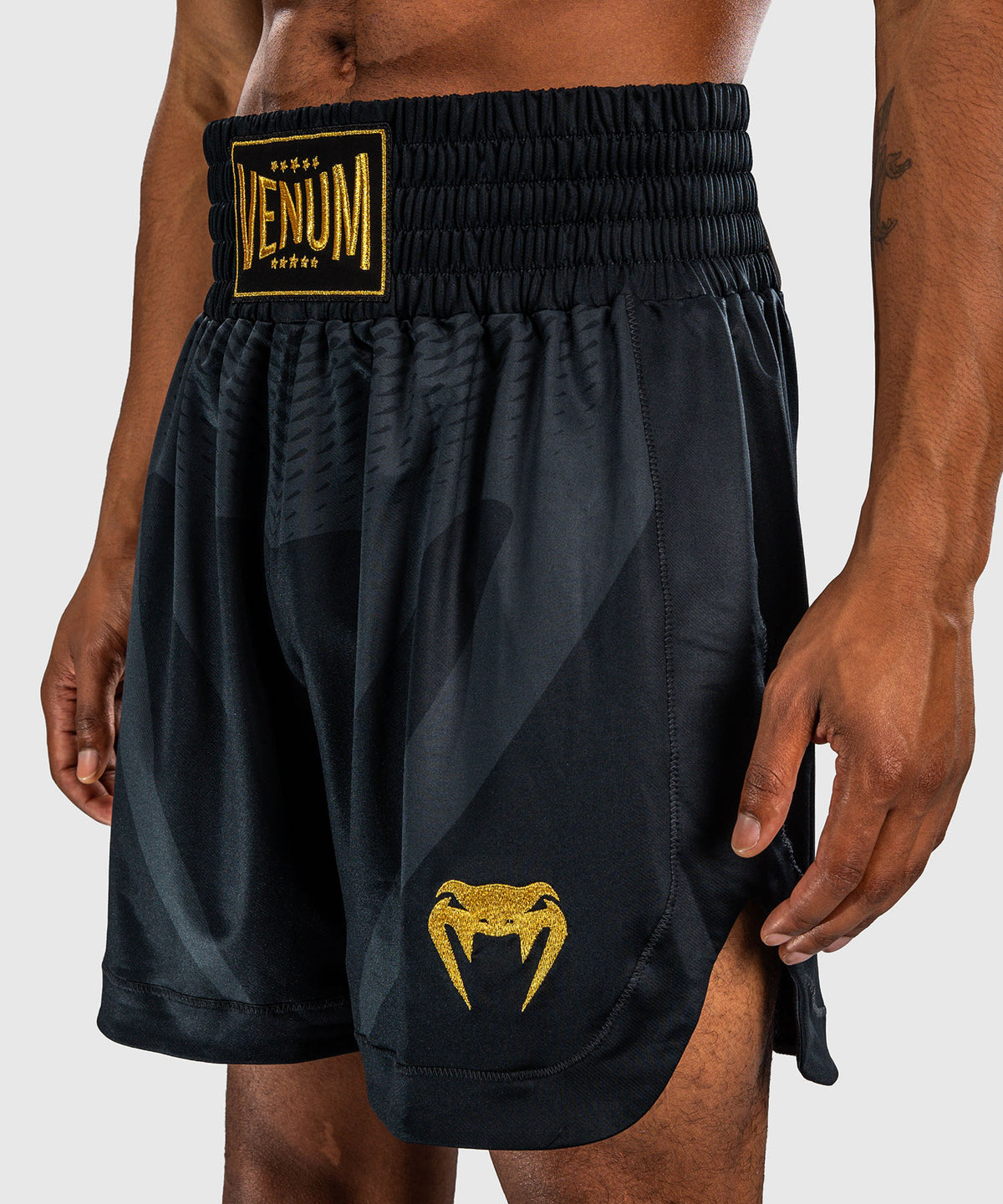 Venum Attack Pantalón corto de boxeo - Negro/Dorado
