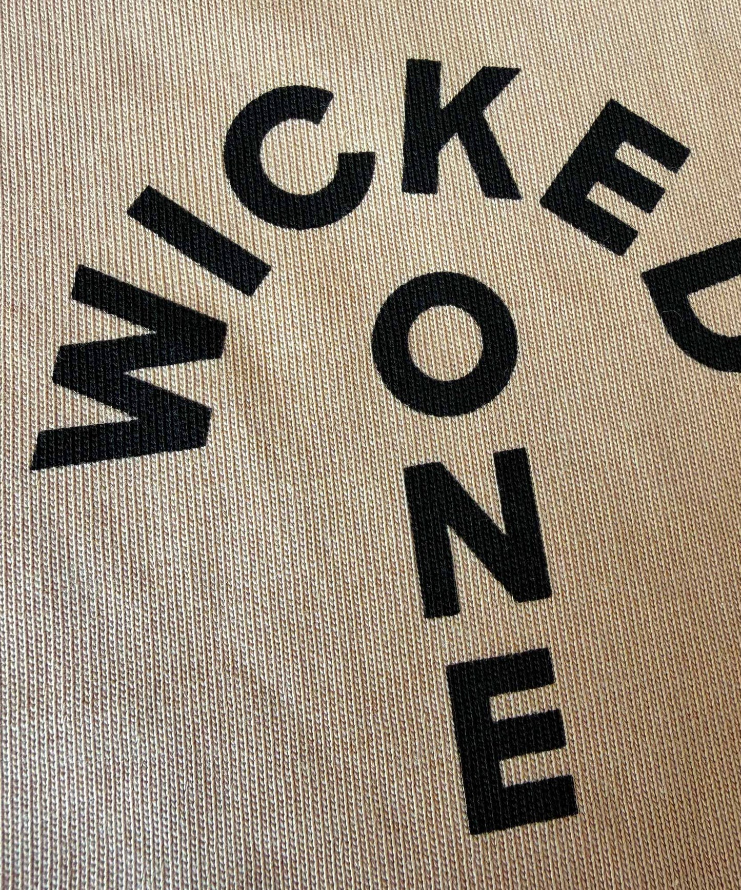 Wicked One Meteor Camiseta Oversize - Beige