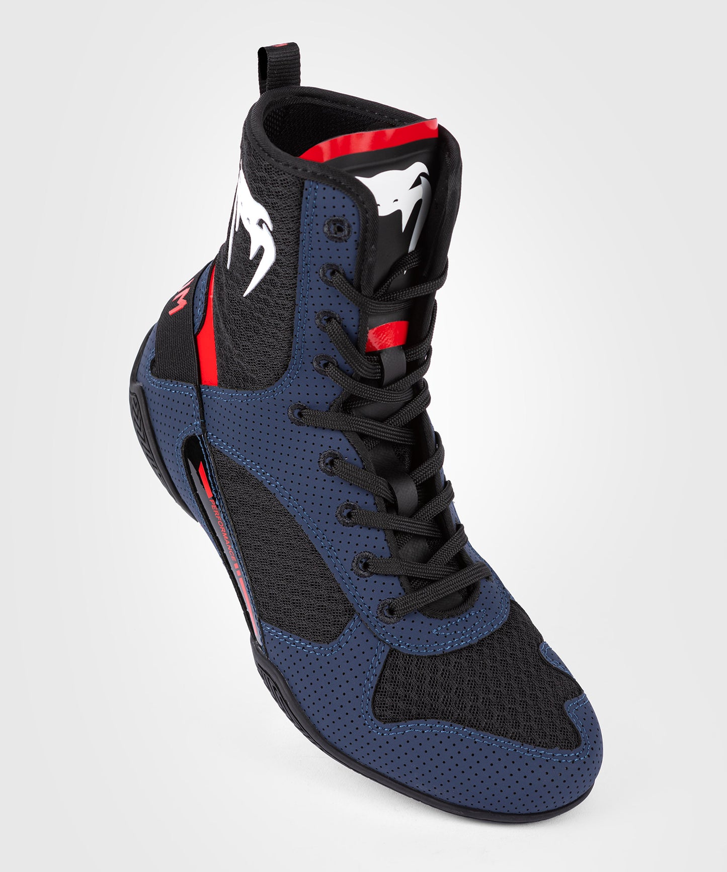 Chaussures de Boxe Venum Elite - Bleu Marine/Noir/Rouge