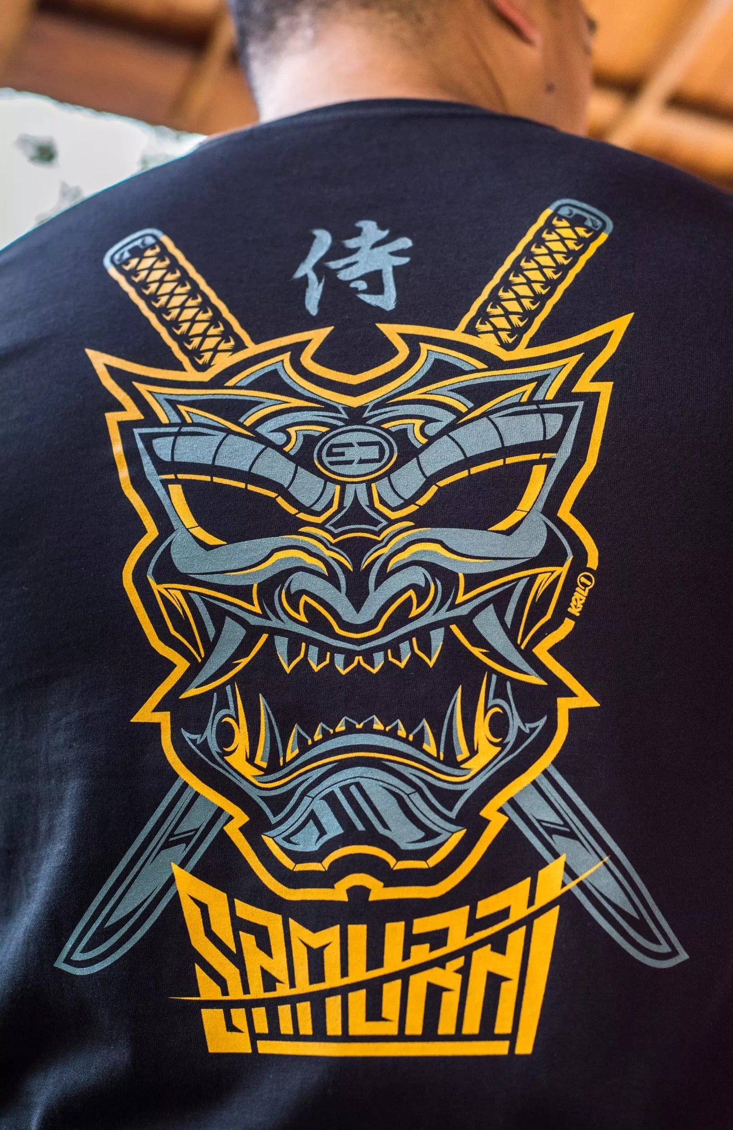Tee-Shirt Oneout Samourai - Noir