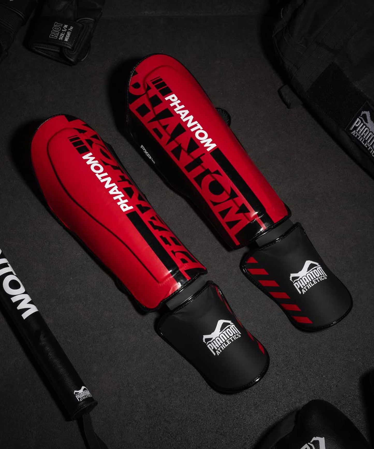 Protège-Tibias Phantom Athletics Apex - Rouge