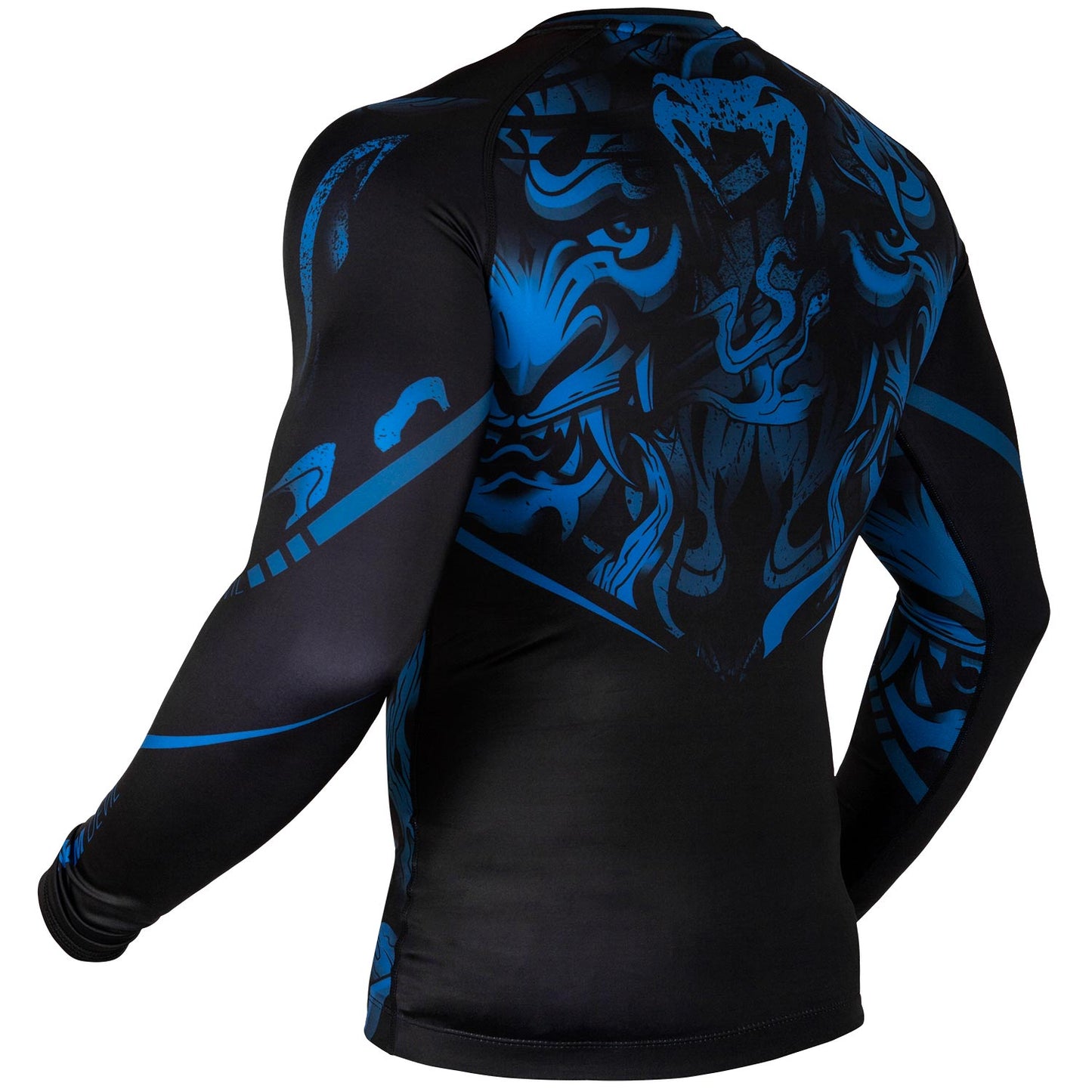 Venum Devil Rashguard - Long Sleeve - Navy Blue/Black