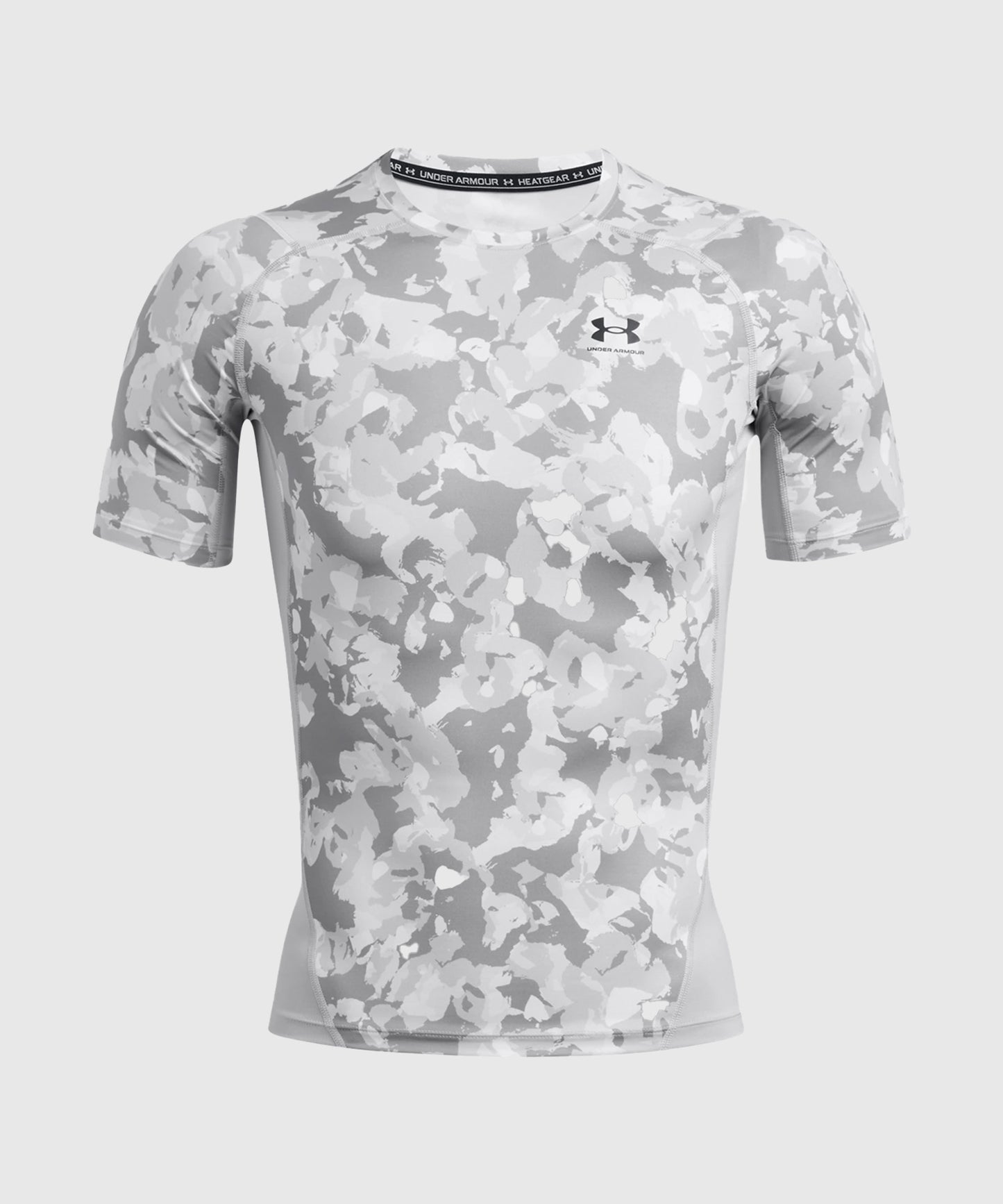 Under Armour Heatgear Kompressionsshirt – Grau/Weiß