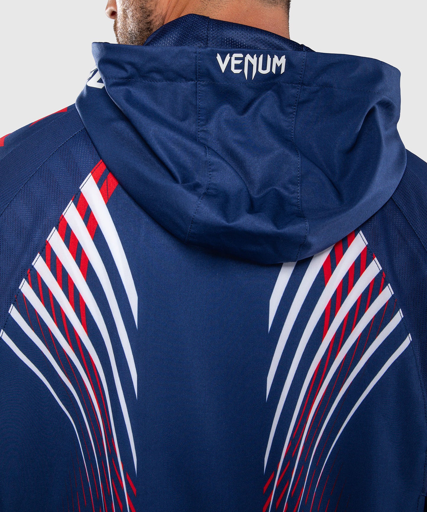 Men's Official UFC Freedom 250 by Venum Blue Authentic Fight Night Walkout Hoodie