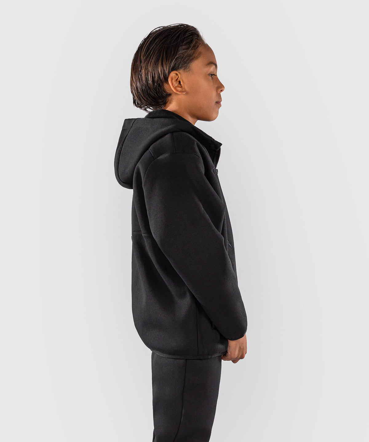 Venum Attack Fleece & Weave Kinder-Trainingsjacke - Schwarz