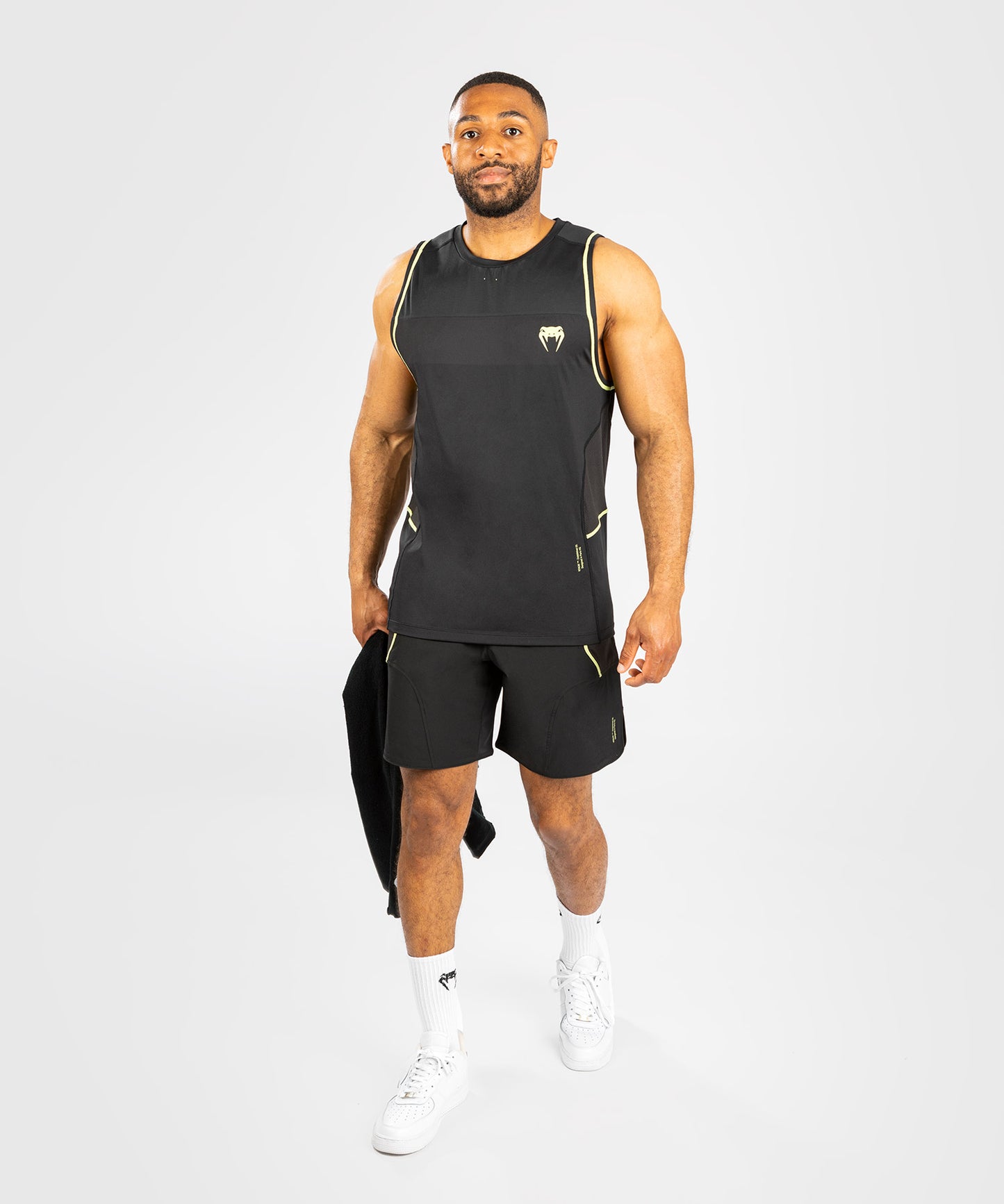 Venum Fusion 2.0 Men’ Dry-Tech Tank Top - Black/Yellow