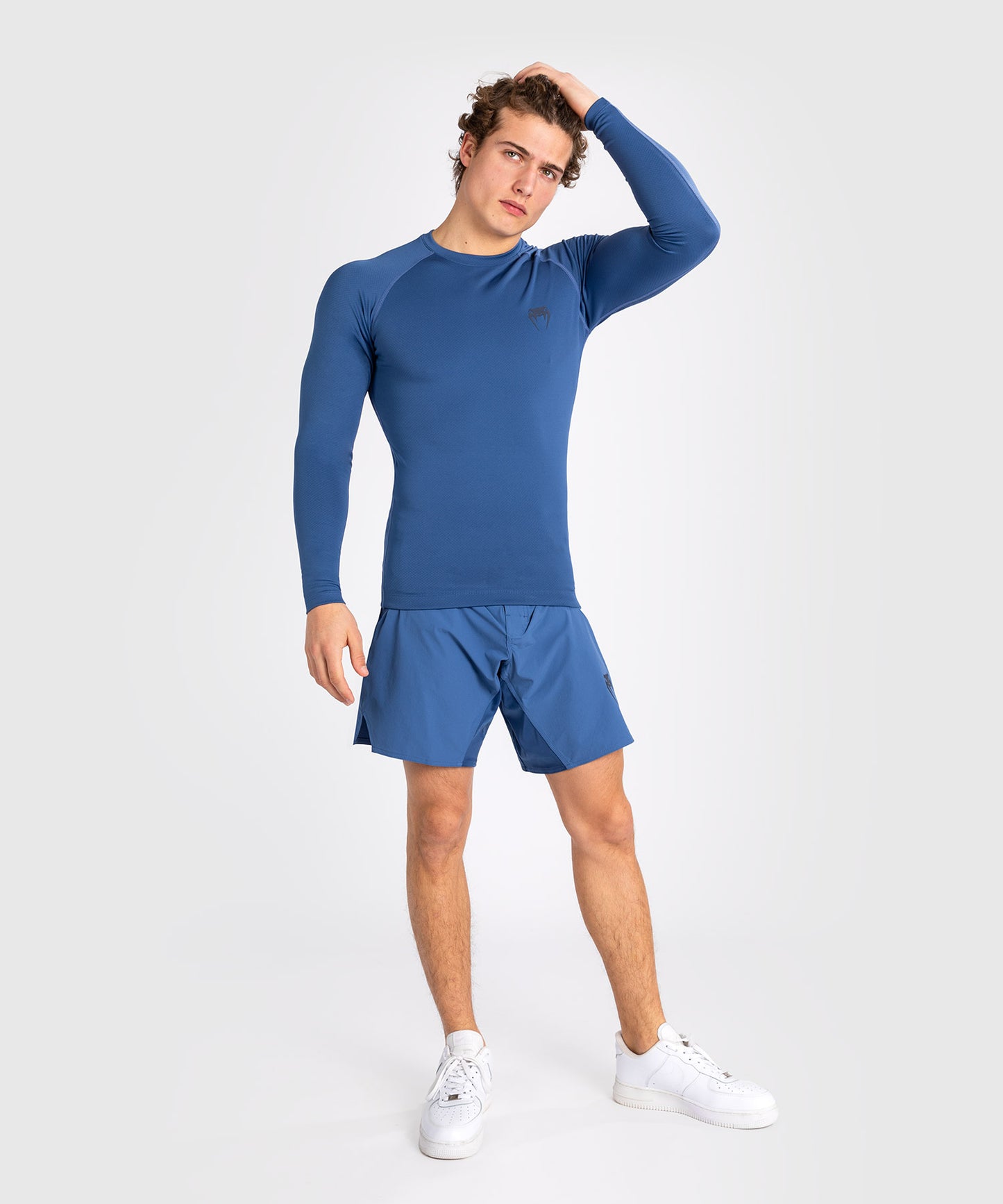 Venum Contender Men’s Long Sleeve Rashguard - Blue
