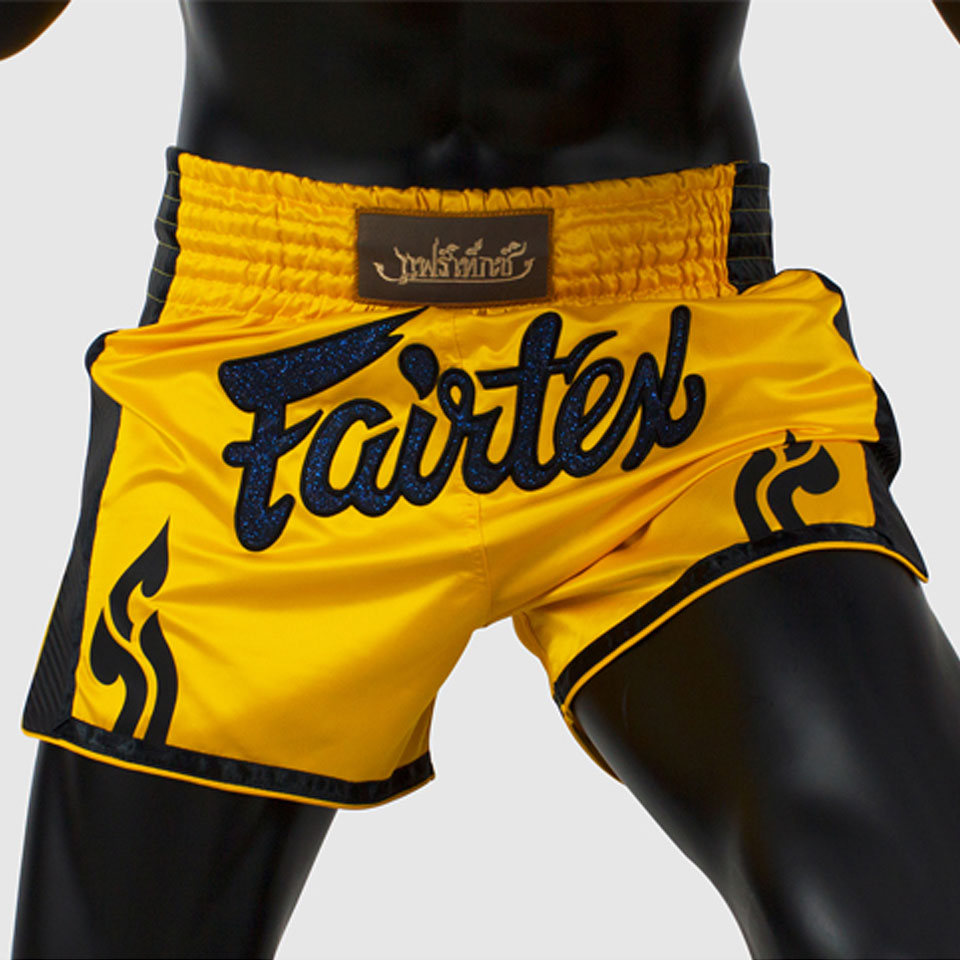 Short de boxe thaï Fairtex - Jaune