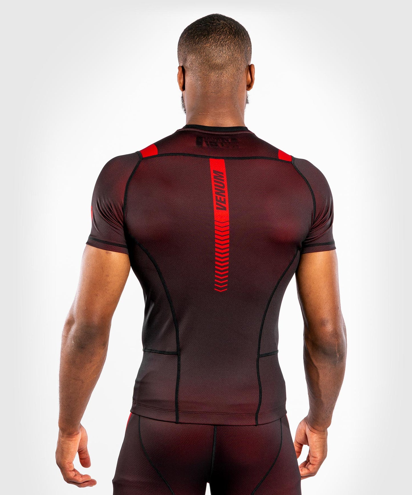 Camiseta de compresión Venum No Gi 3.0 - Manga corta - Negro/Rojo