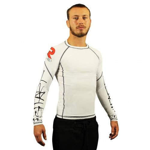Rashguard Fight Art Gano Samouraï - Manches Longues - Blanc