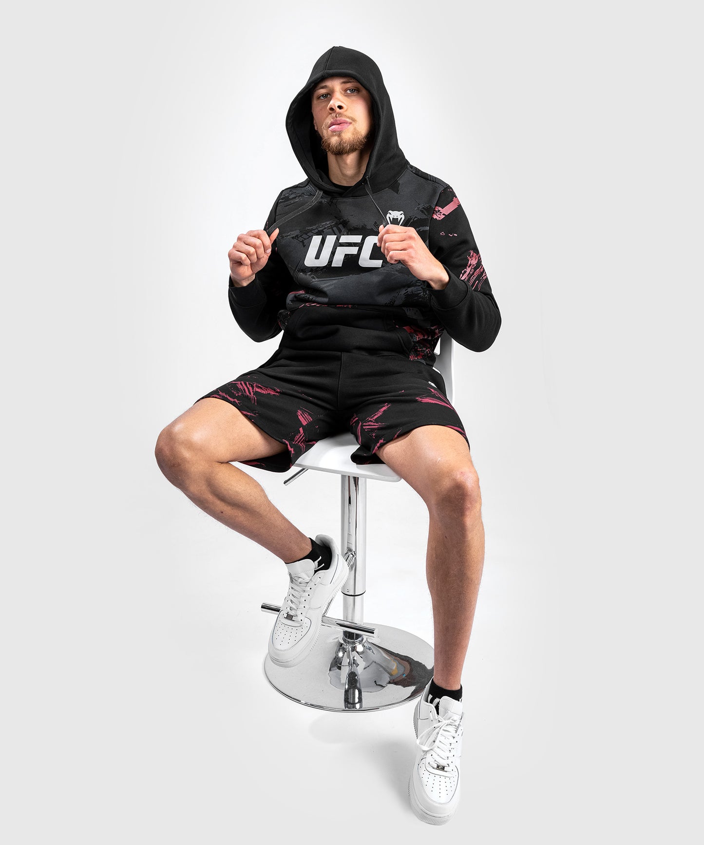 UFC Venum Authentic Fight Week 2.0 Men’s Pullover Hoodie - Black/Red