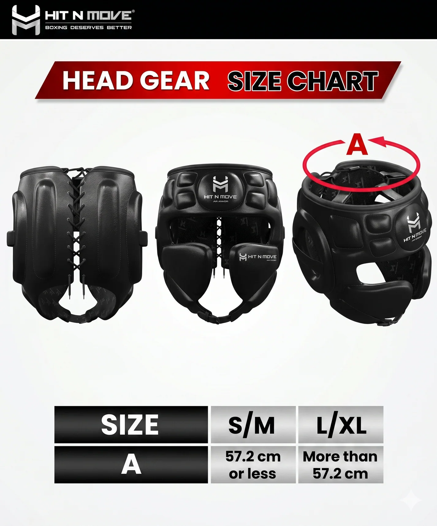 Hit N Move Air Armor Boxing Headguard - Red