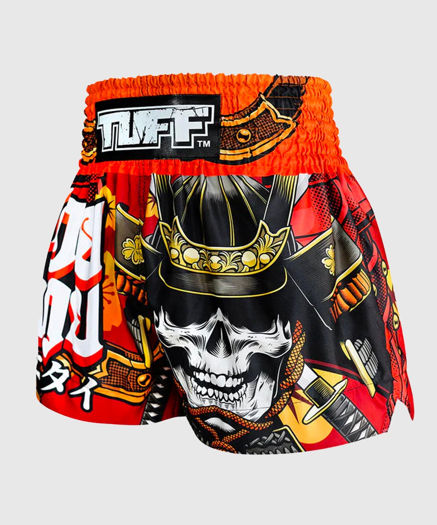 Short de Muay Thai Tuff Samurai Skull - Rouge