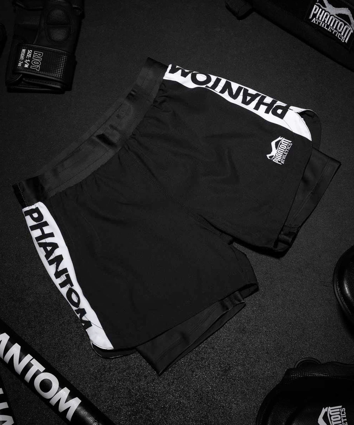 Phantom Athletics Fusion 2In1 Apex Fightshorts - Schwarz