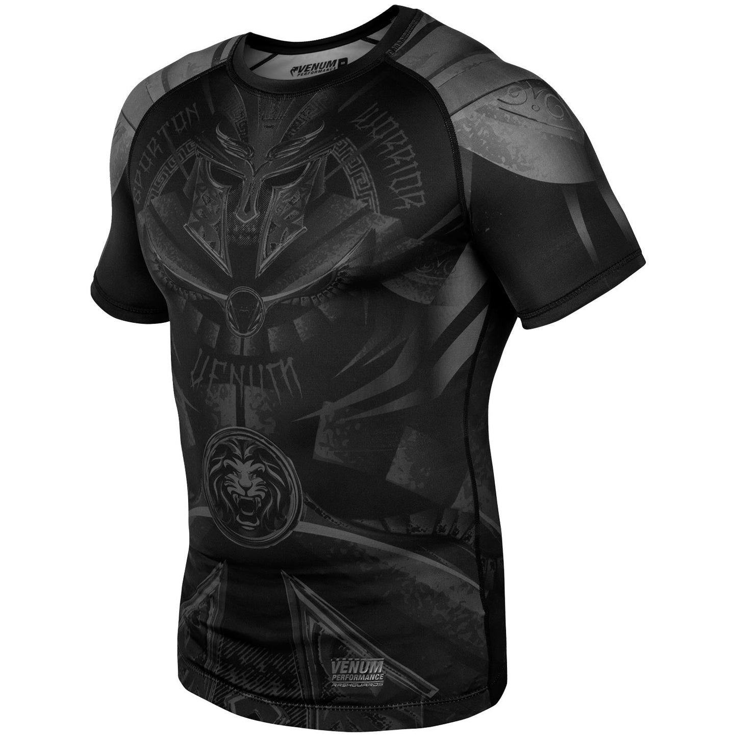 Rashguard Venum Gladiator 3.0 Short Sleeve - Black/Black - Exclusive