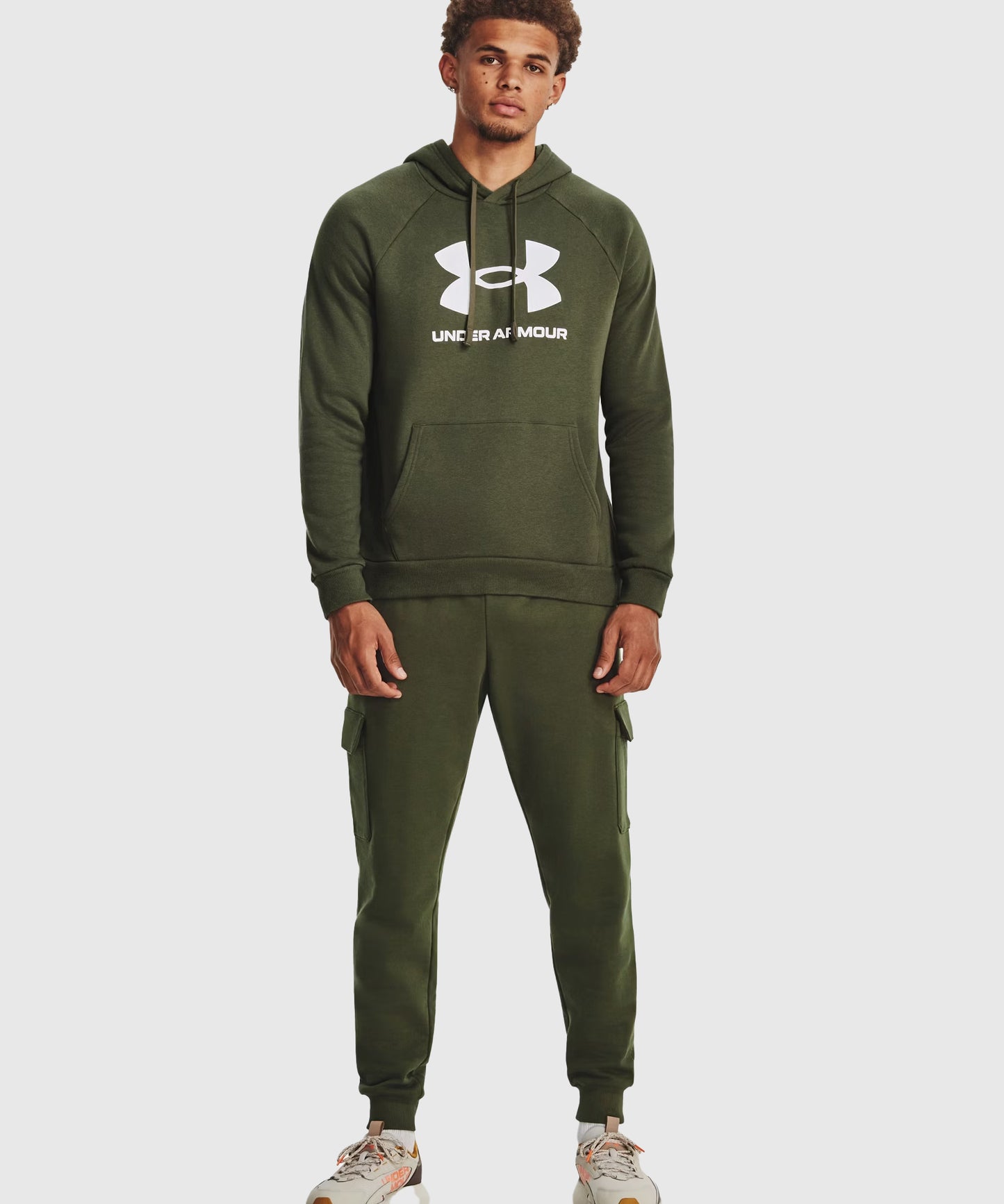 Sweat À Capuche Under Armour Ua Rival Fleece - Kaki