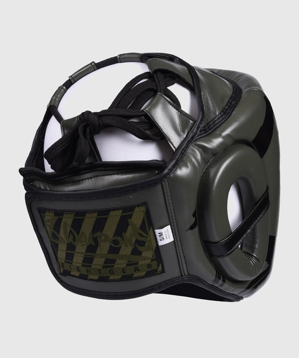 8 Weapons Unlimited Casco de Boxeo - Caqui/Negro