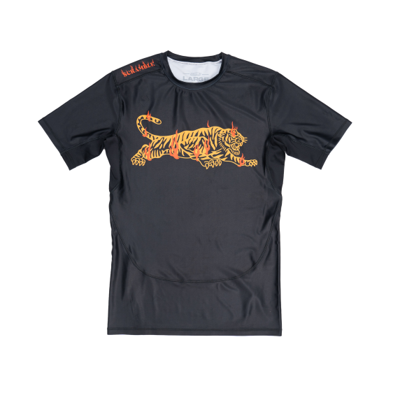 Rashguard Scramble Burning Tiger - Noir