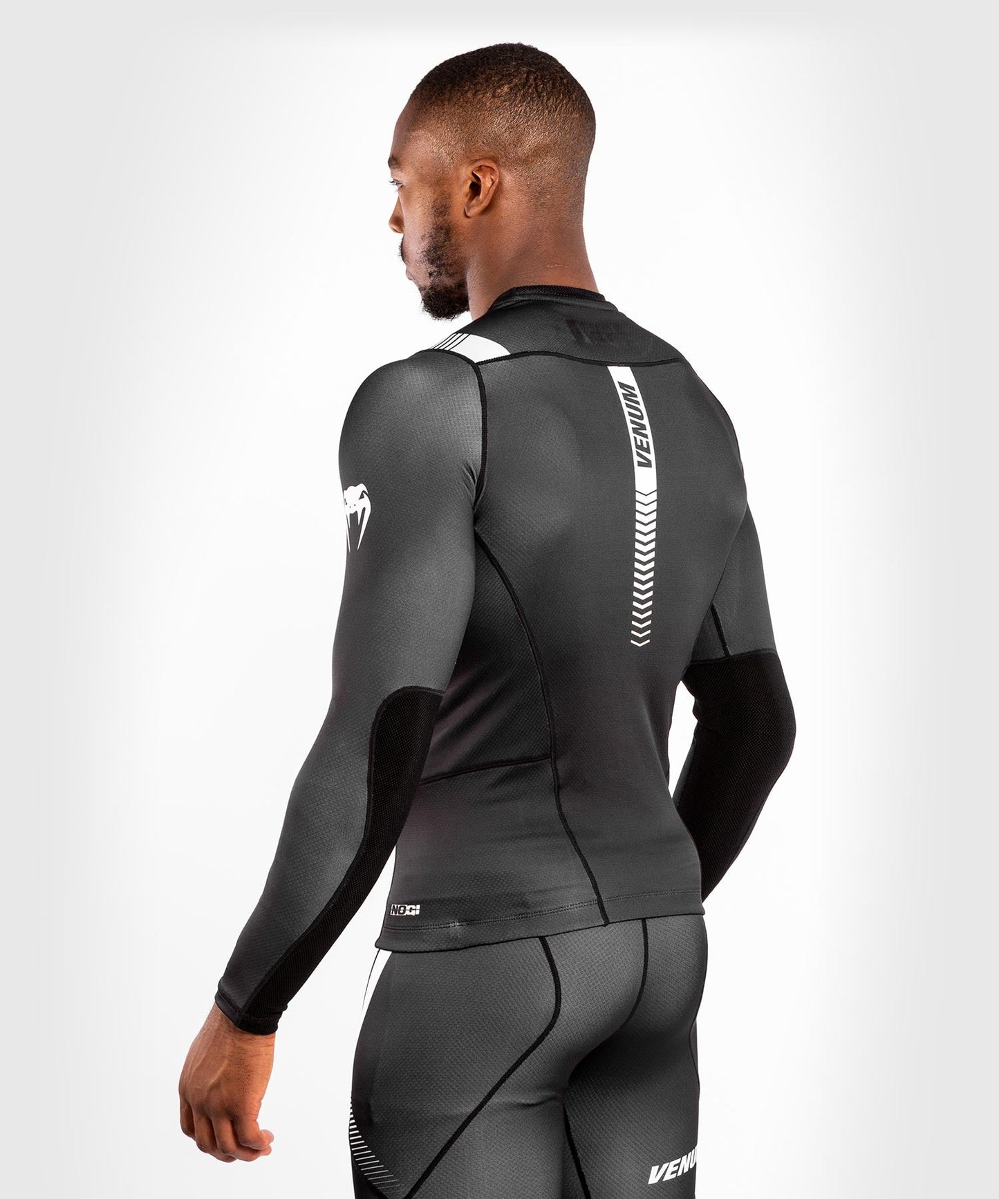 T-shirt de Compression Venum NoGi 3.0 - Manches Longues - Noir/Blanc