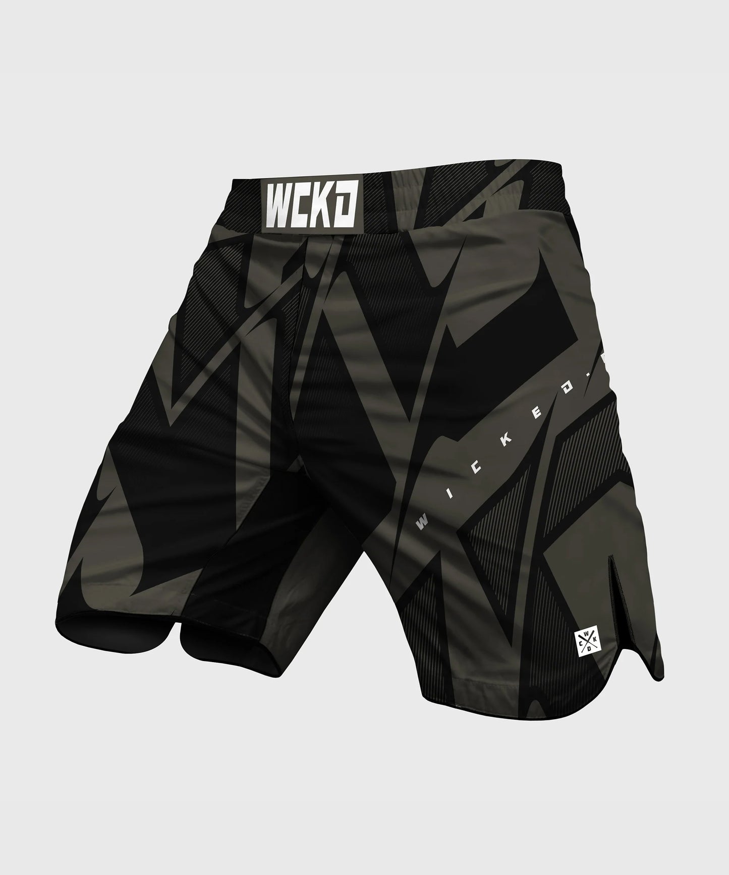 Wicked One Element Sharp Fight Shorts - Khaki