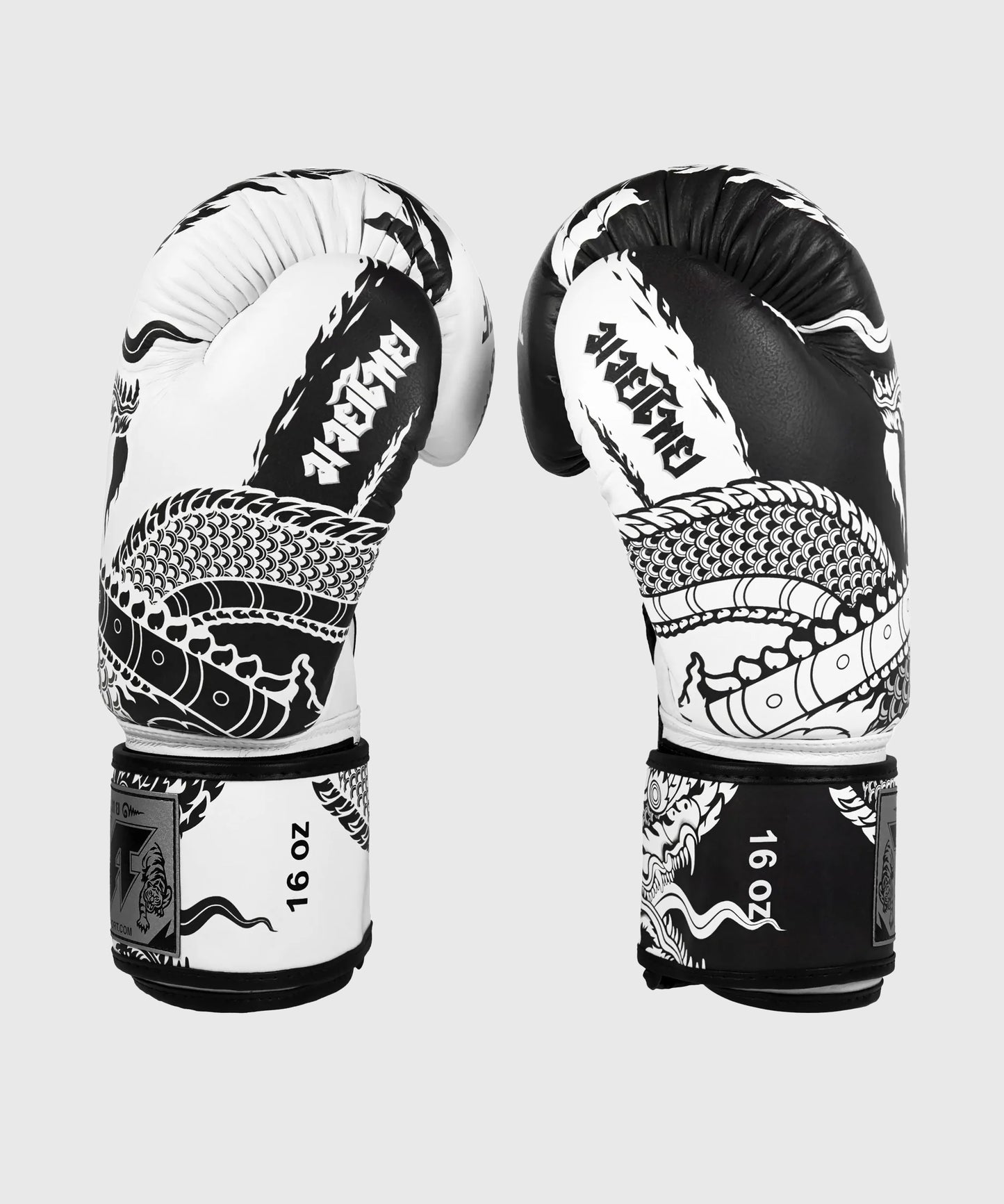 Tuff Naga Guantes de Boxeo - Blanco/Negro