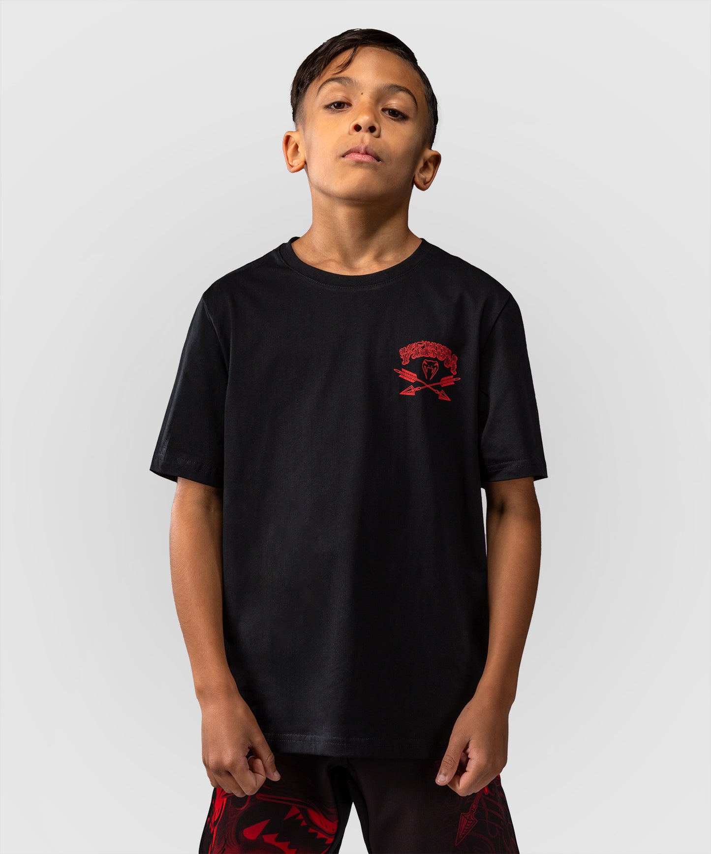 Venum Wolf Atak Kids T-Shirt - Black/Red