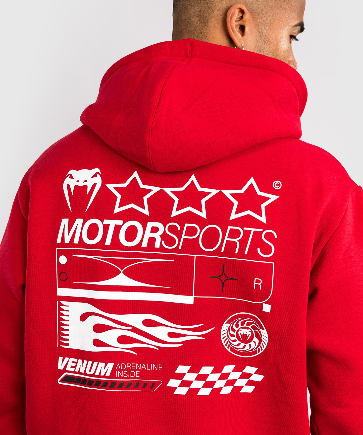 Venum Motorsport Sudadera con Capucha - Rojo Racer