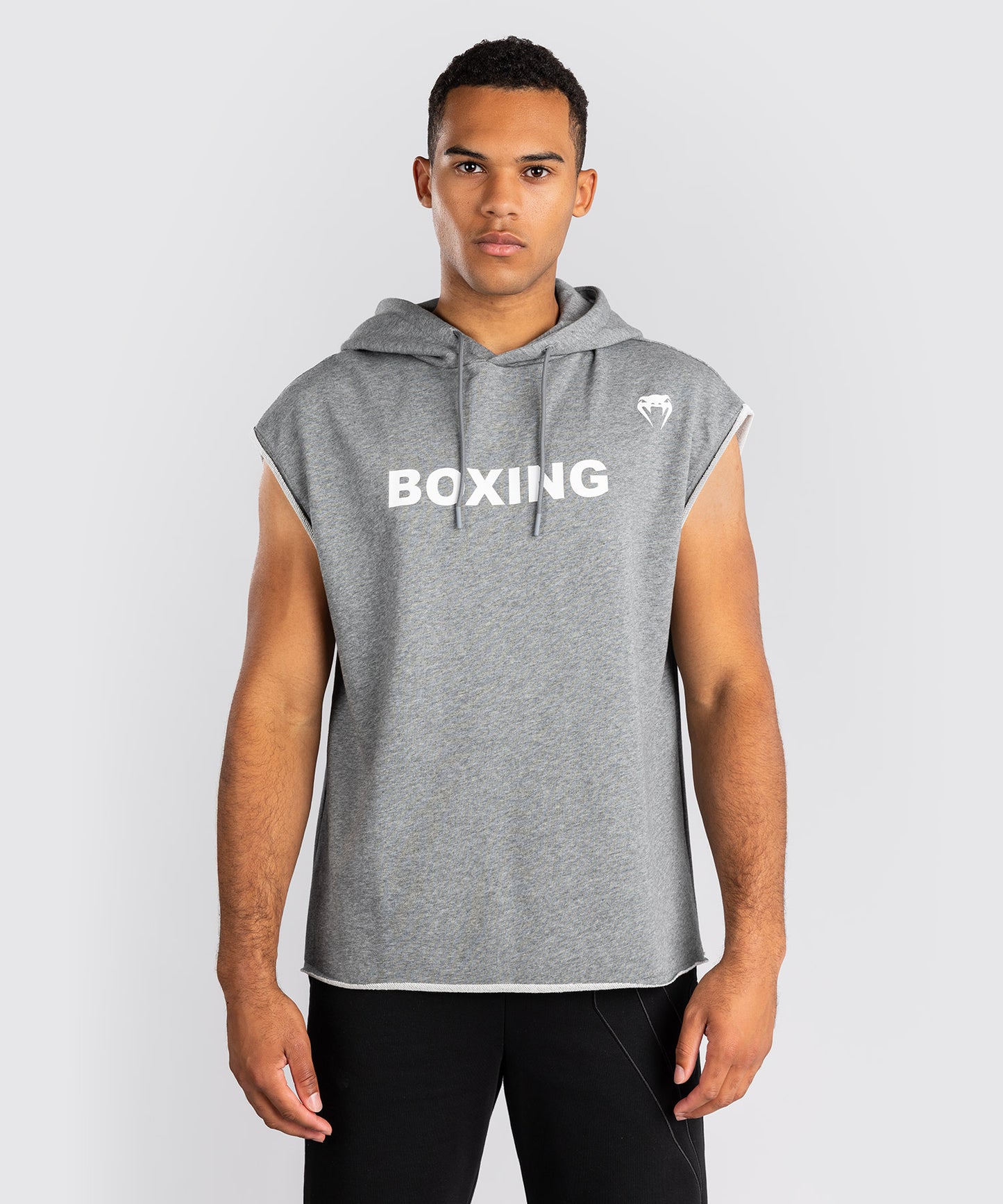 Venum Boxing VT Sudadera con Capucha Sin Mangas – Gris Jaspeado