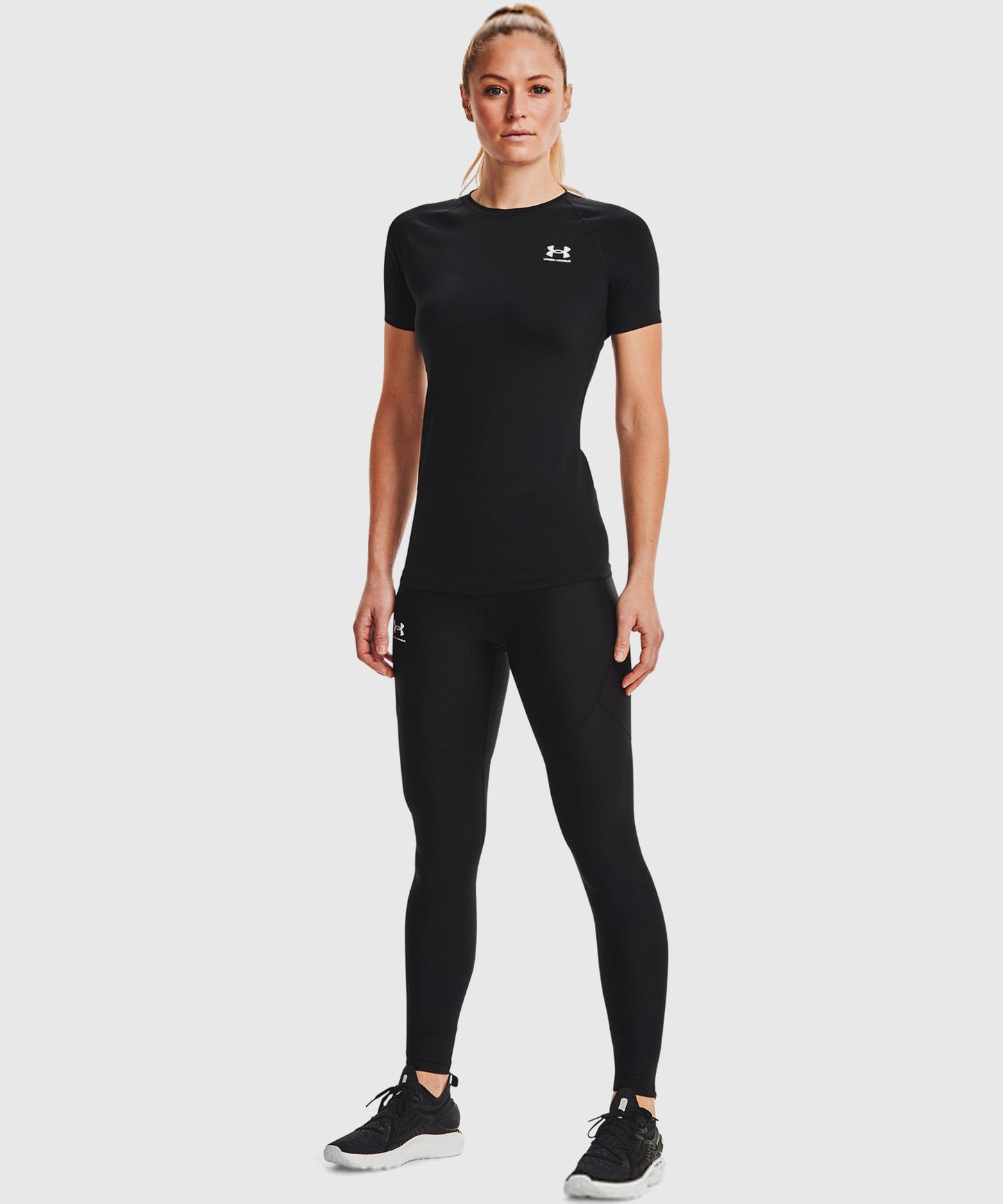 Tee-Shirt Under Armour Heatgear® Pour Femme - Noir/Blanc