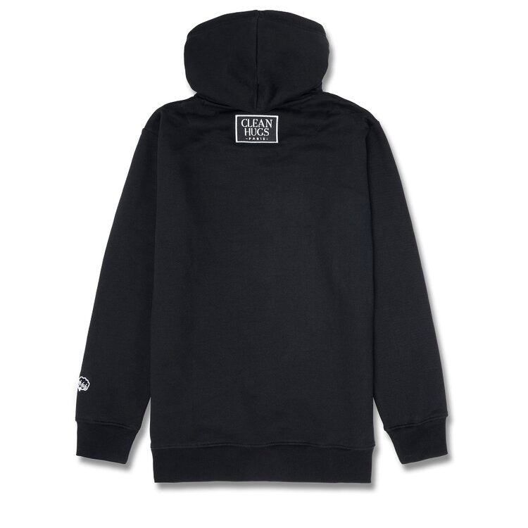 Sweatshirt À Capuche Clean Hugs Oeil Au Beurre Noir - Noir