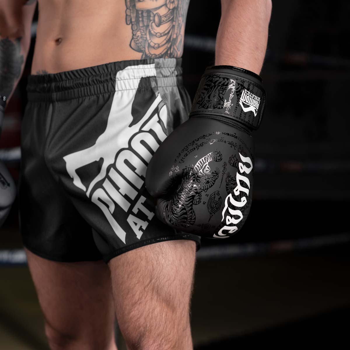 Gants de Boxe Short de Muay Thai Phantom Athletics - Noir