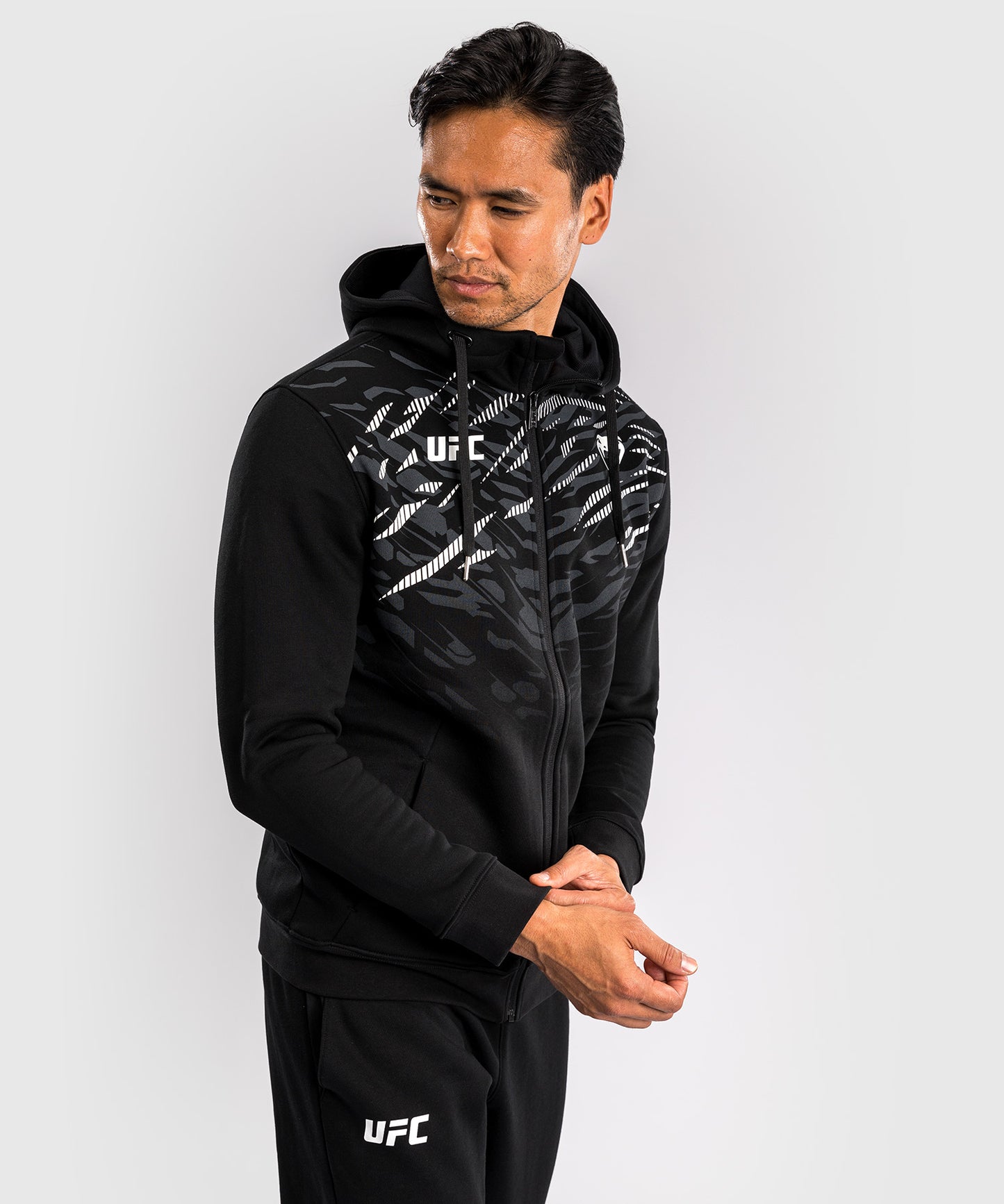 UFC Fusion by Venum Replica Herren Zip Hoodie - Schwarz