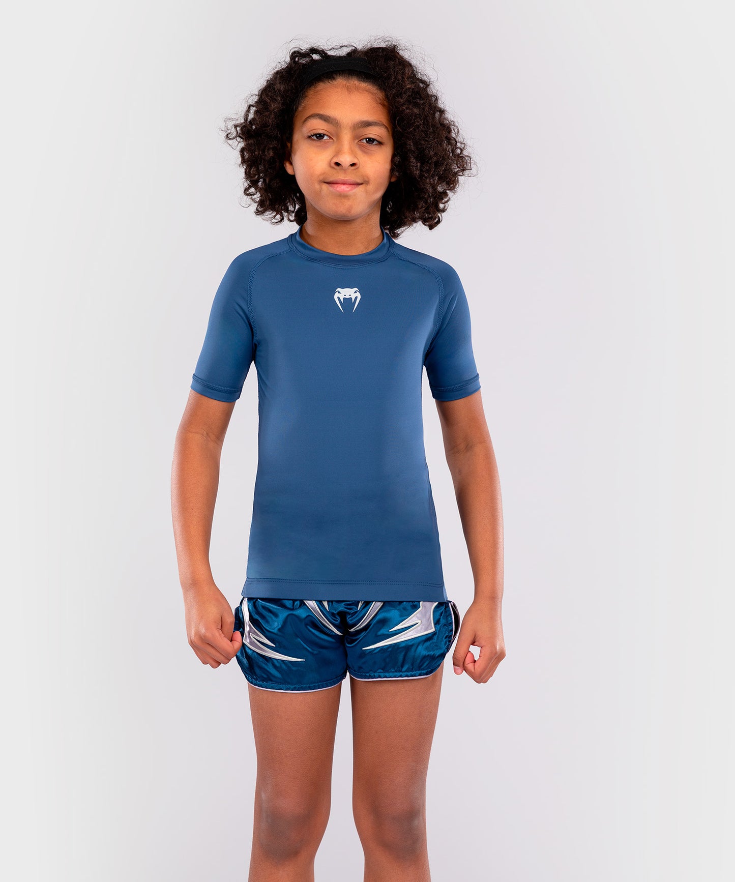 Rashguards Manches Courtes pour Enfants Venum Contender - Bleu Royal