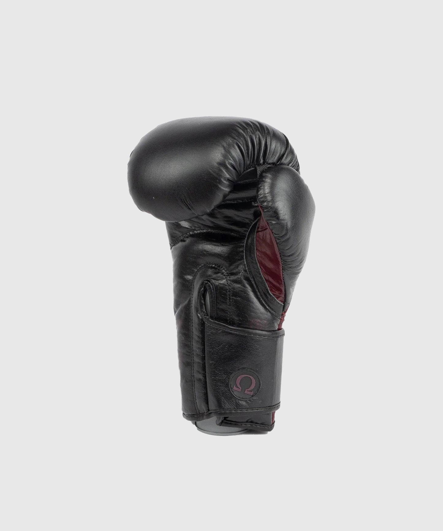 Metal Boxe Metal Omega Leather Boxing Gloves - Black/Bordeaux