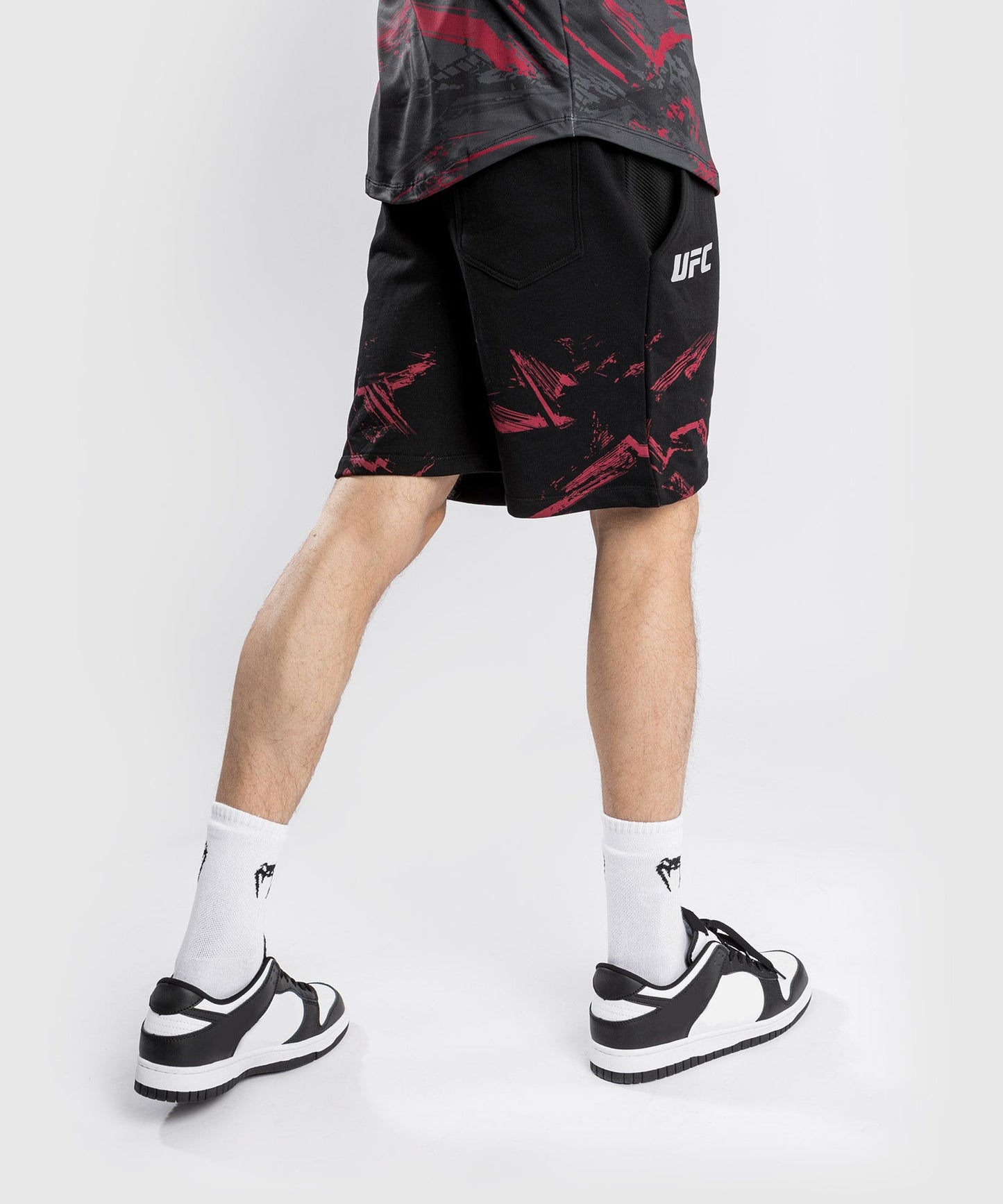 UFC Venum Authentic Fight Week 2.0 Cotton Shorts - Black/Red