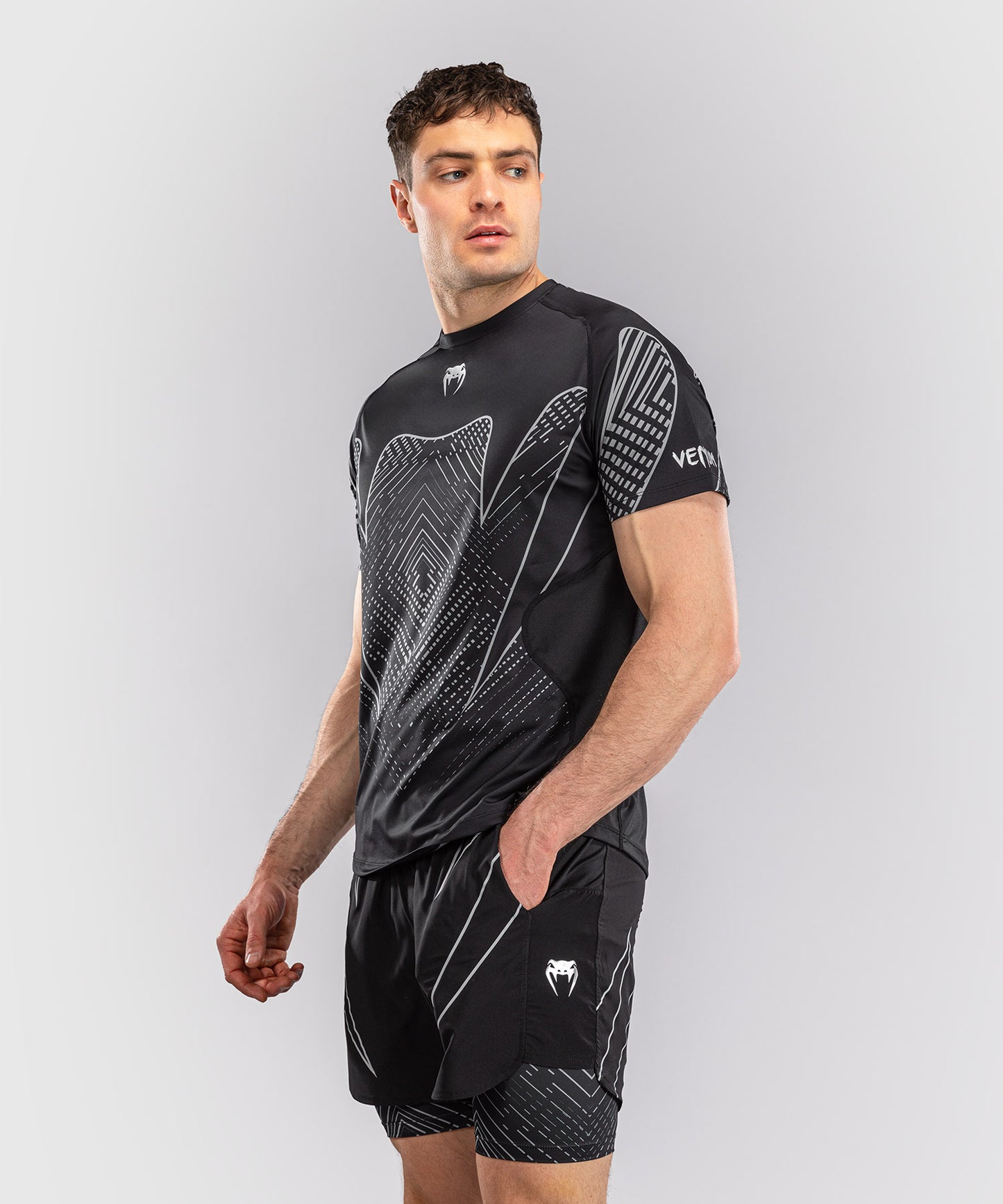 Venum Midnight Fury Dry Tech – Negro/Gris/Plata